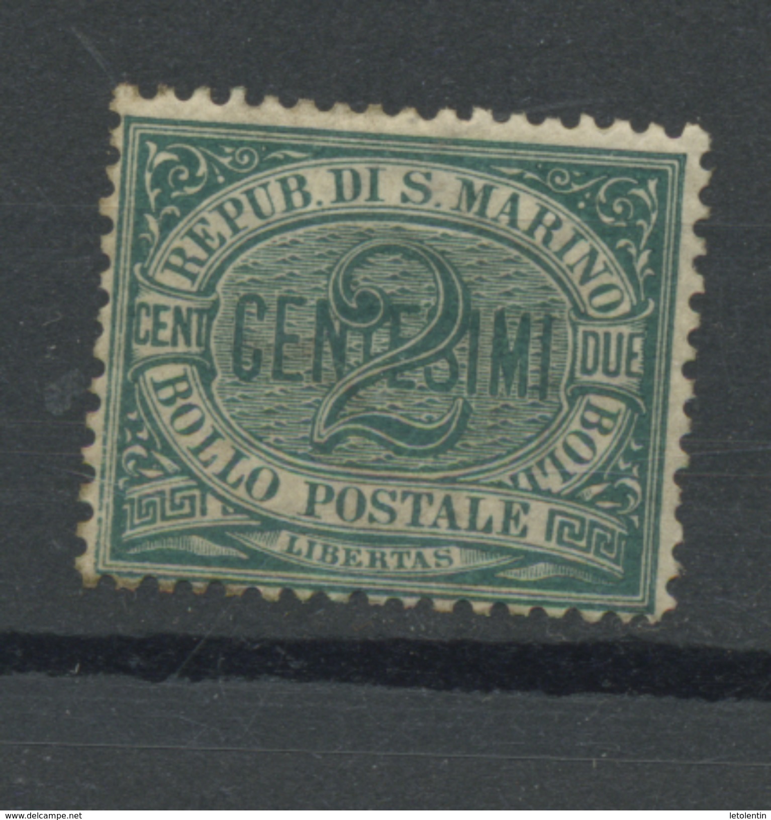 SAINT MARIN :  N° Yvert 1 (*). - Used Stamps