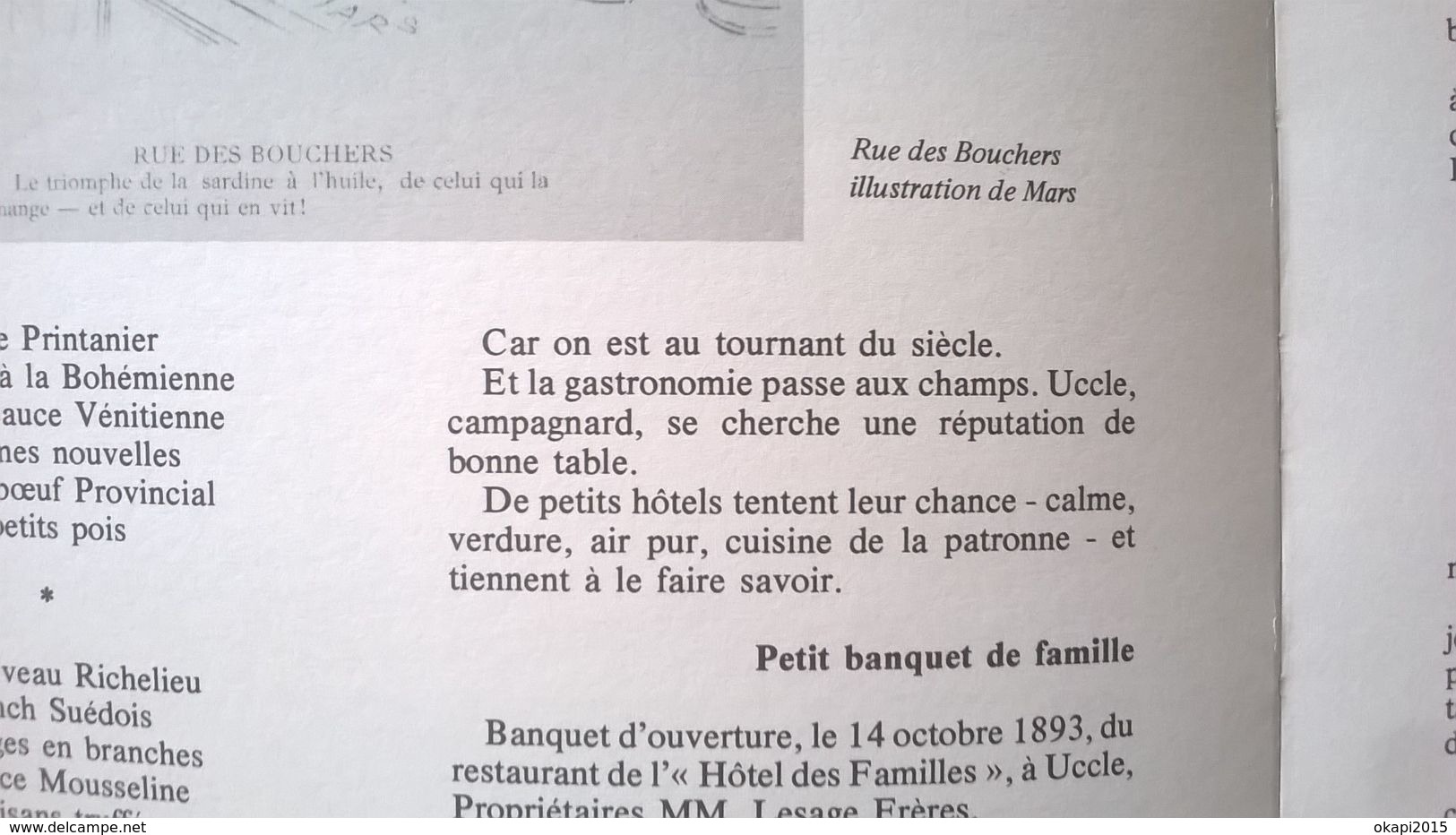 LES BELLES HEURES DE LA GASTRONOMIE BRUXELLOISE livre histoire régionalisme Belgique ANNÉE 1984 Ed. Rossel