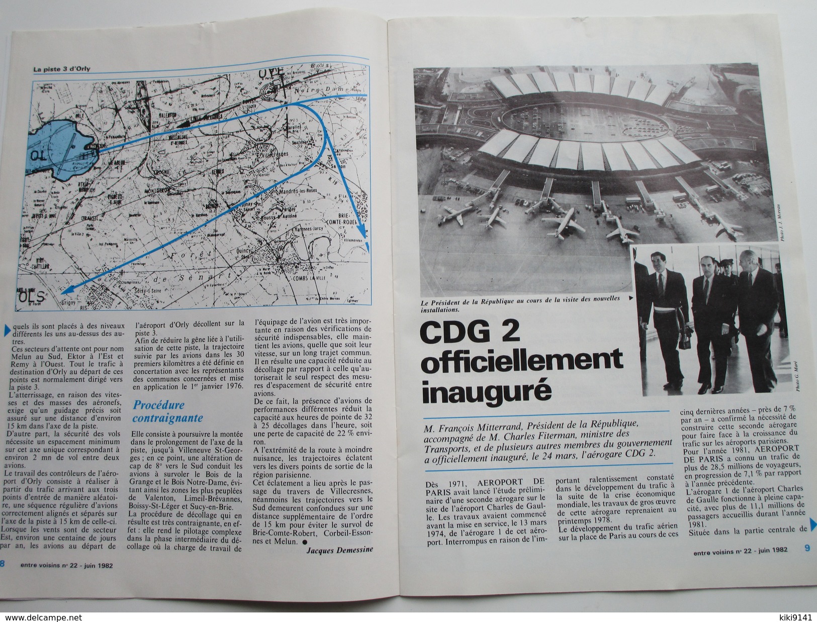 AEROPORT DE PARIS . Entre Voisins . N°22 De Juin 1982 - Flugzeuge