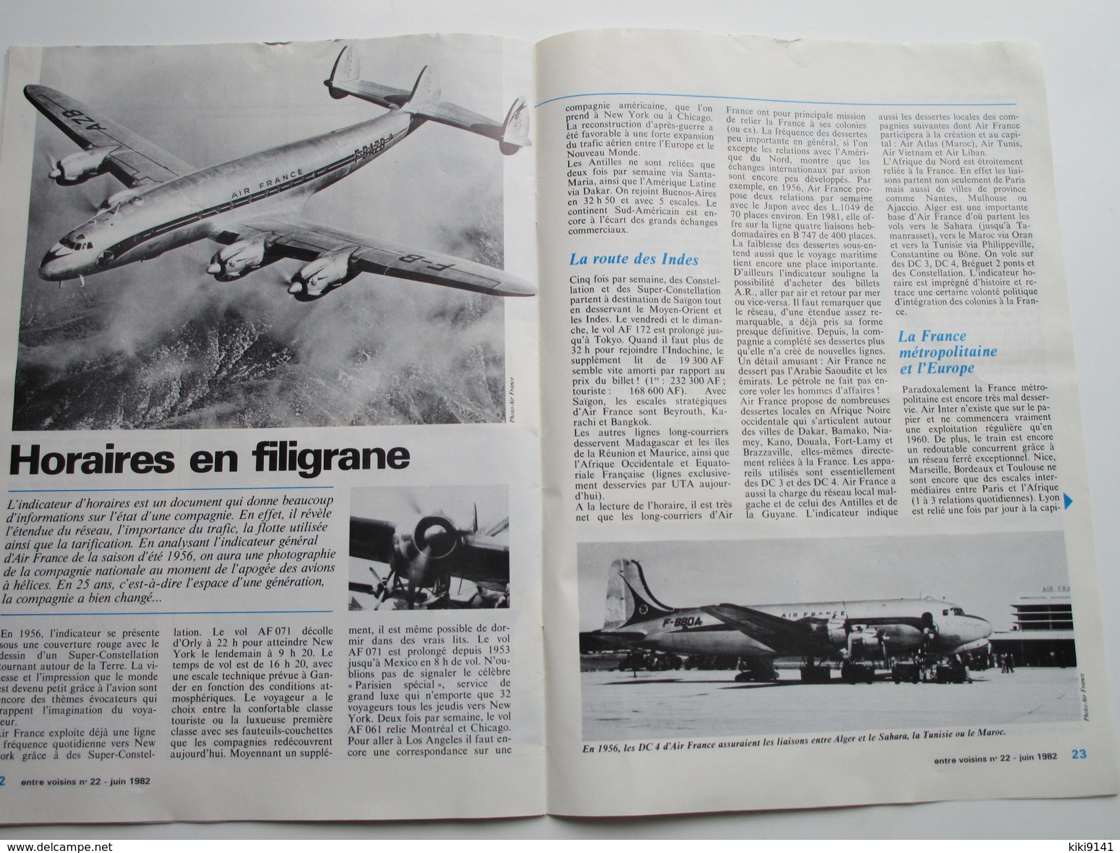 AEROPORT DE PARIS . Entre Voisins . N°22 De Juin 1982 - Vliegtuig