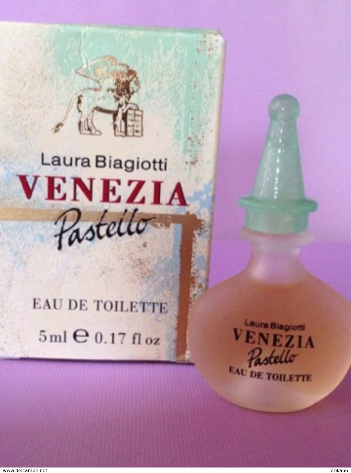 VENEZIA PASTELLO   LAURA BIAGIOTTI  -  EAU DE TOILETTE  5 ML - Miniatures Femmes (avec Boite)