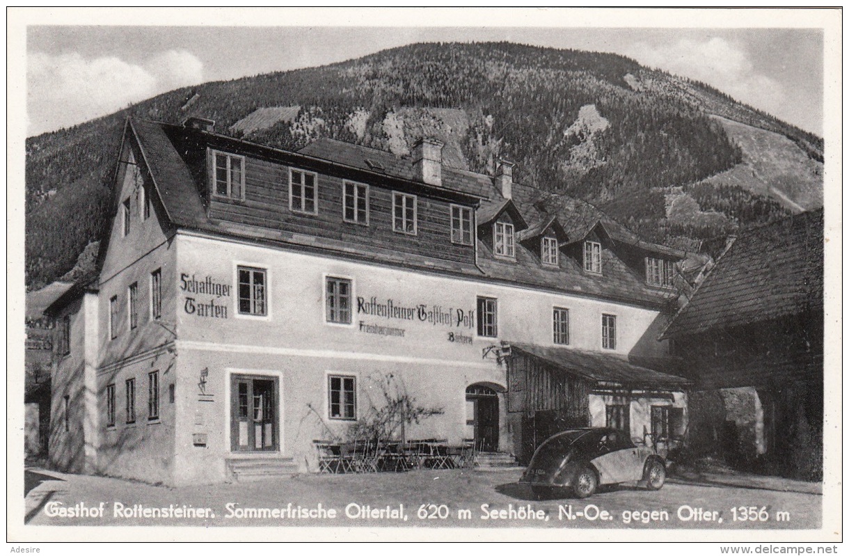 OTTERTAL Gegen Otter (NÖ), Gasthof Rottensteiner Post, Fotokarte 192? - Sonstige & Ohne Zuordnung