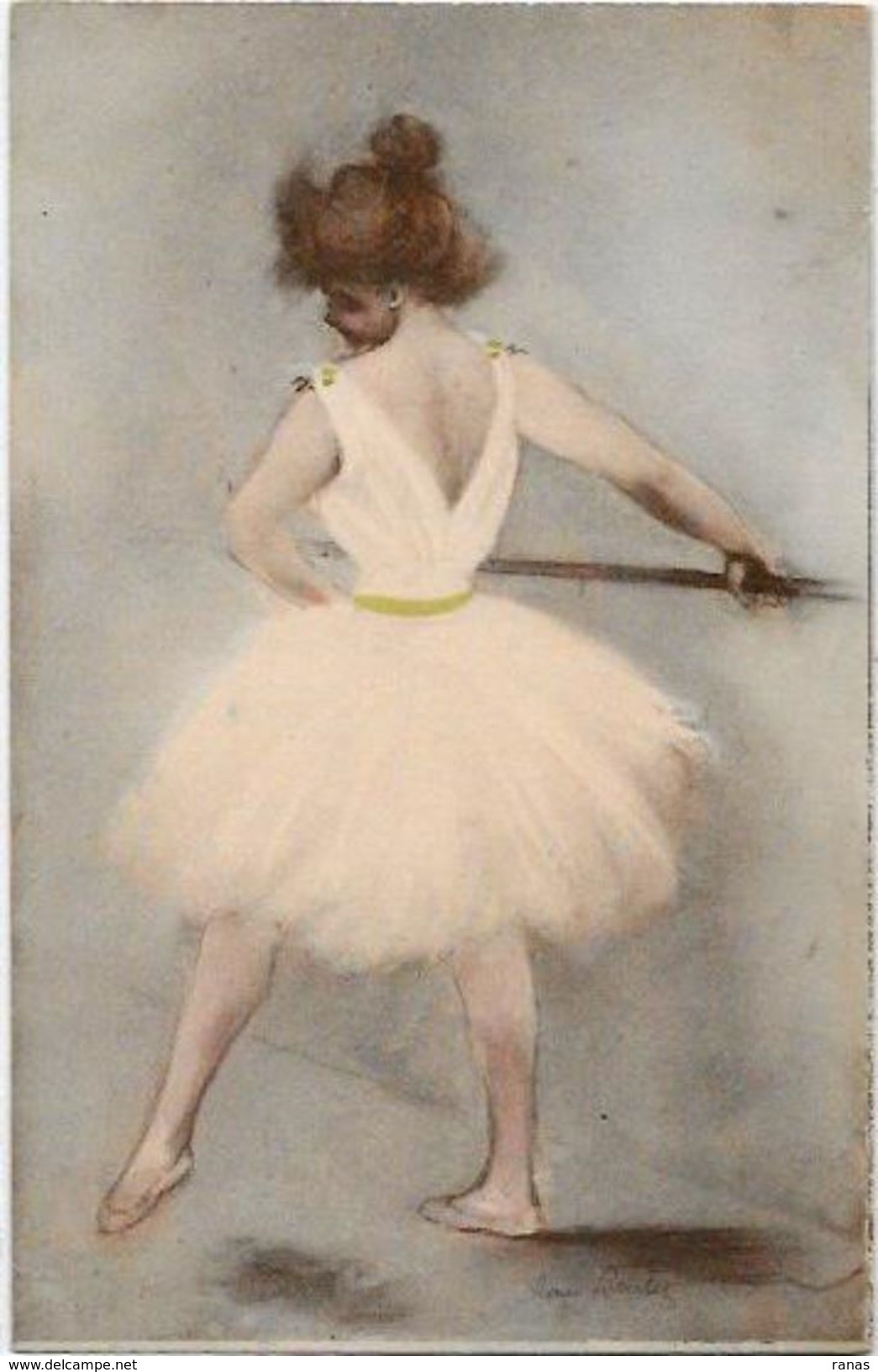 CPA BOUTET Danse Art Nouveau Femme Girl Woman Non Circulé - Boutet