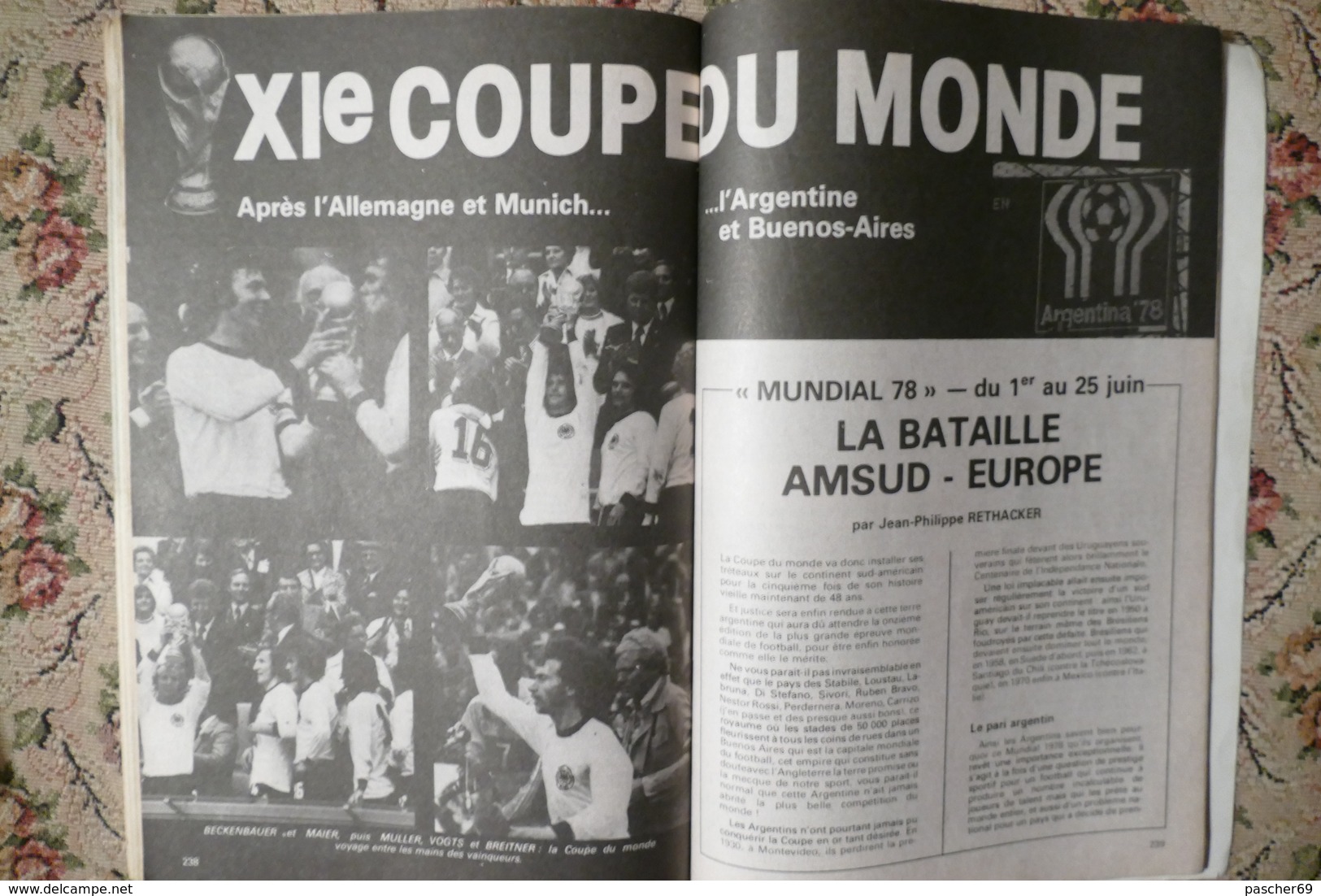 FOOTBALL 78 - Un an de foot -Evènements nationaux et internationaux de 76/77  / H 21