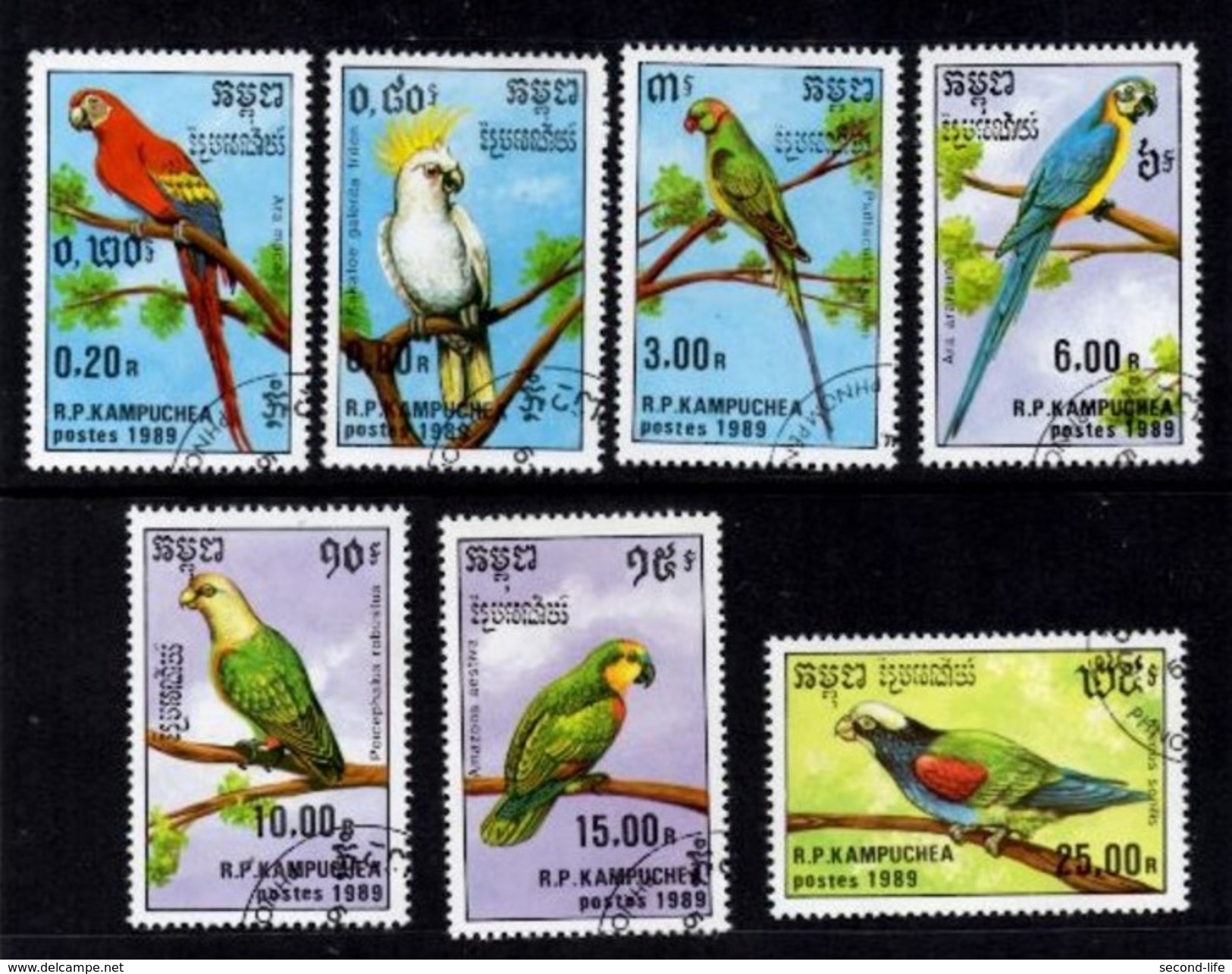 Birds R.P. Du Kampuchea 1989 - Cambodja