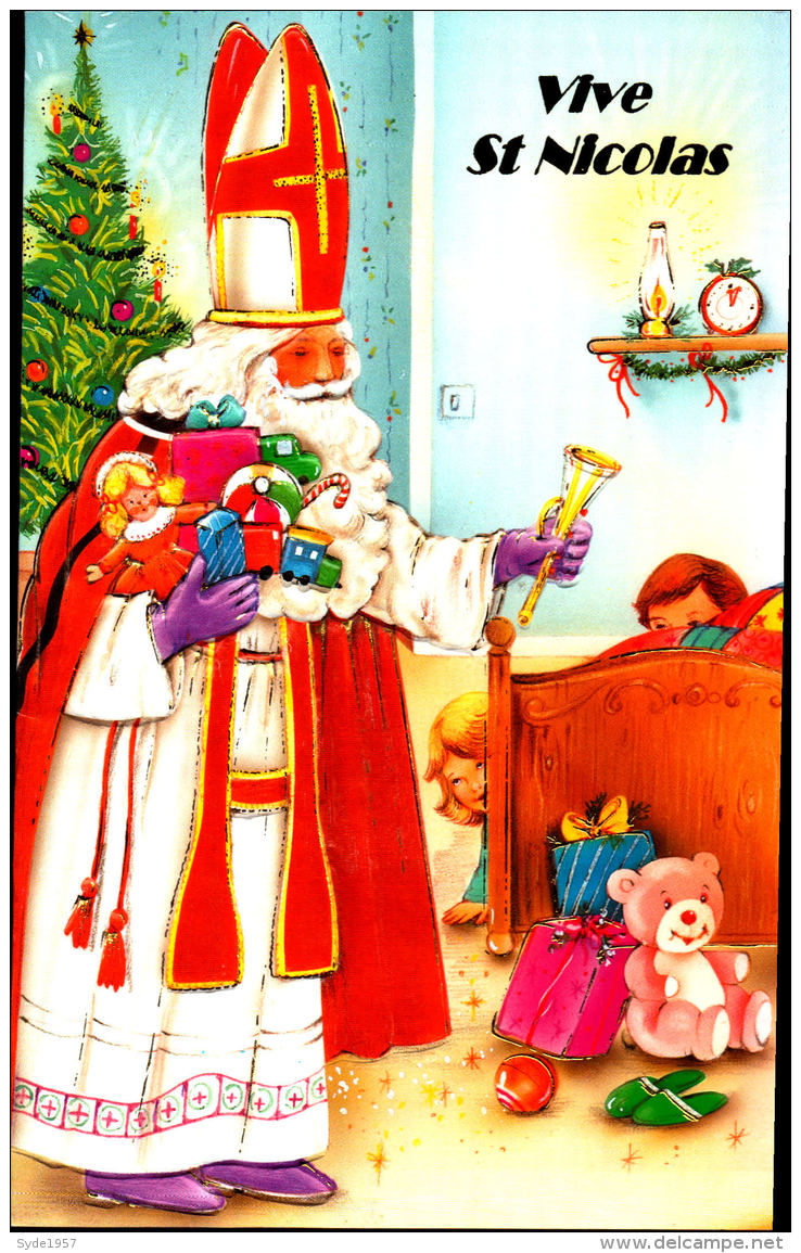 Vive Saint Nicolas Carte En Relief SUD Edition - Saint-Nicolas