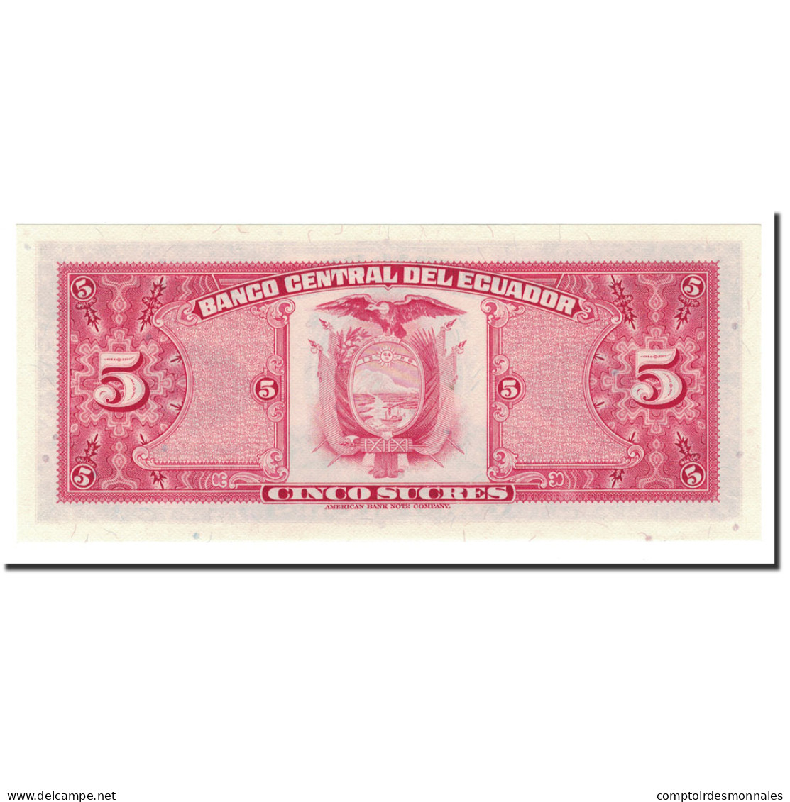 Billet, Équateur, 5 Sucres, 1983, 1983-04-20, KM:108b, NEUF - Equateur