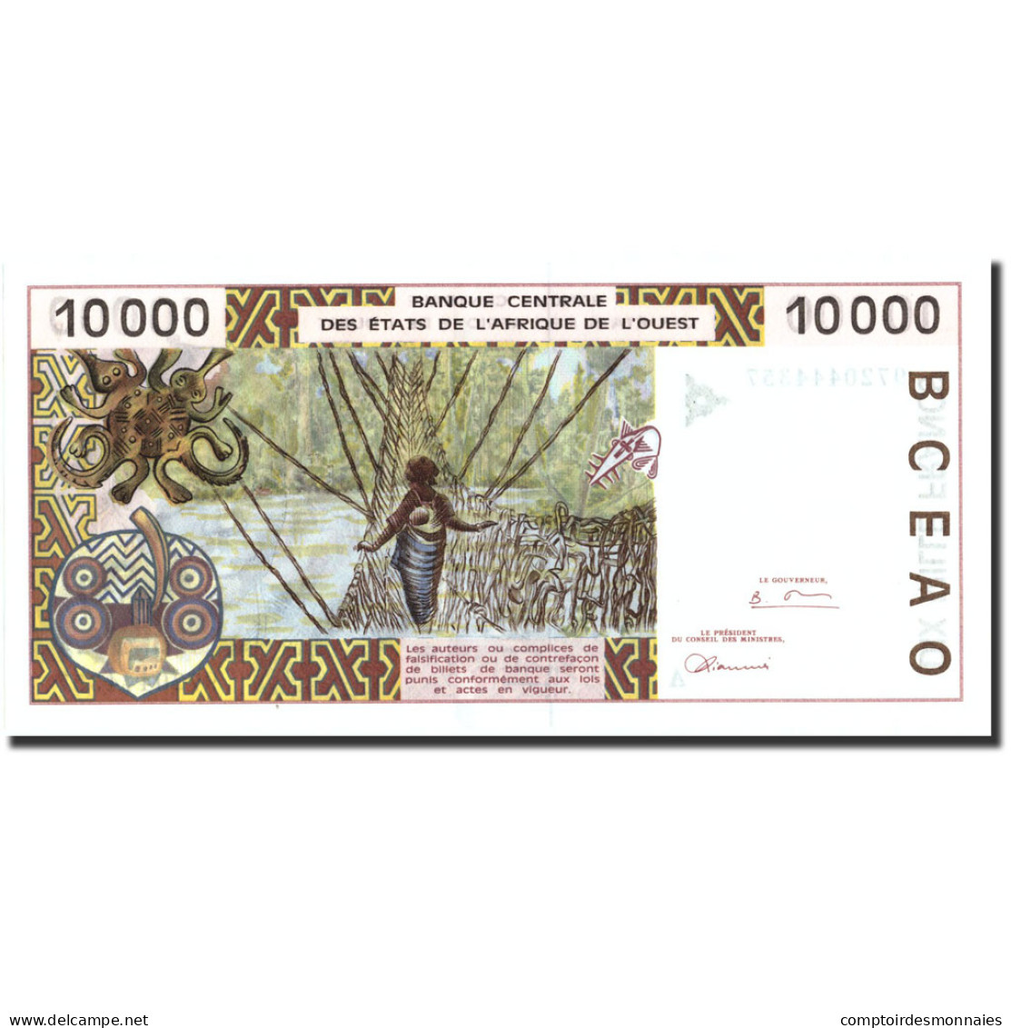 Billet, West African States, 10,000 Francs, 1997, 1997, KM:114Ae, NEUF - West African States