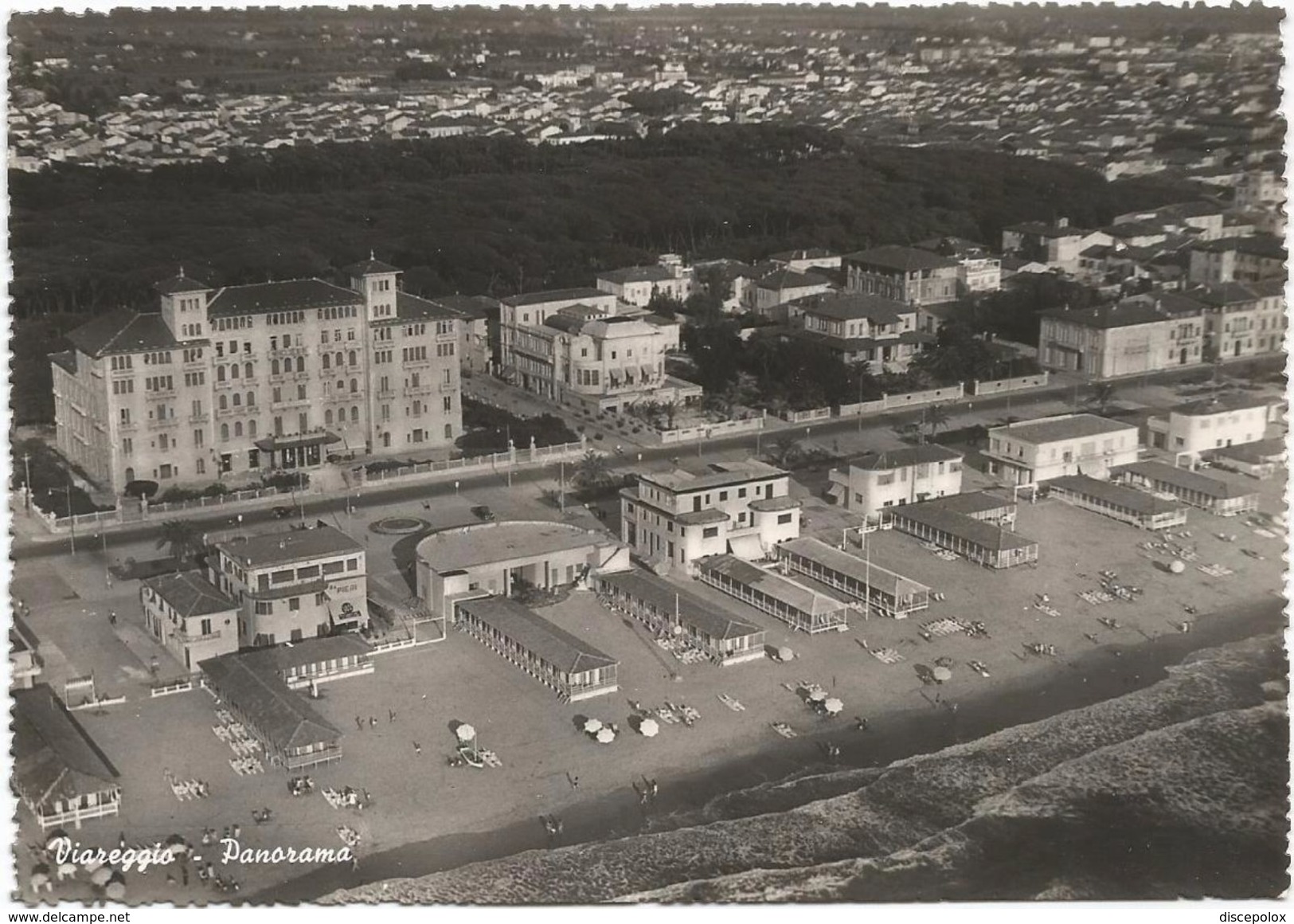 Z4158 Viareggio (Lucca) - Panorama Aereo Vista Aerea Aerial View Vue Aerienne / Viaggiata 1953 - Viareggio