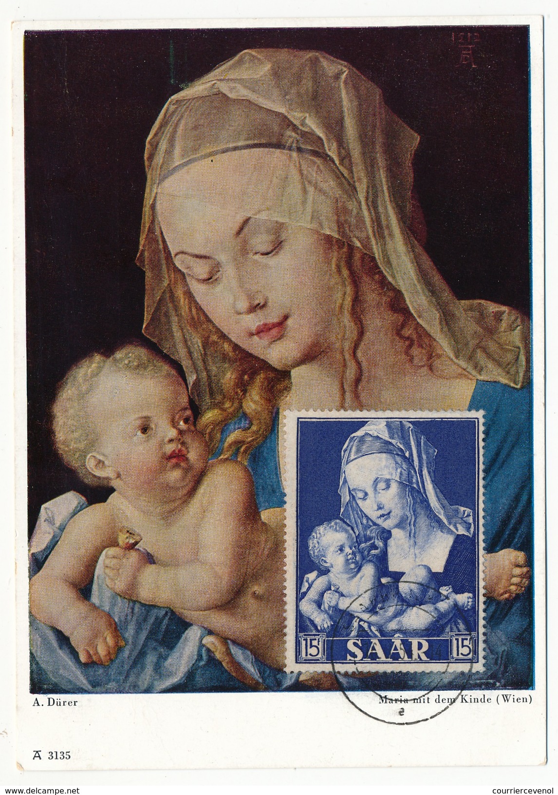 SARRE - 3 Cartes Maximum - Vierges à L'Enfant - Cartoline Maximum