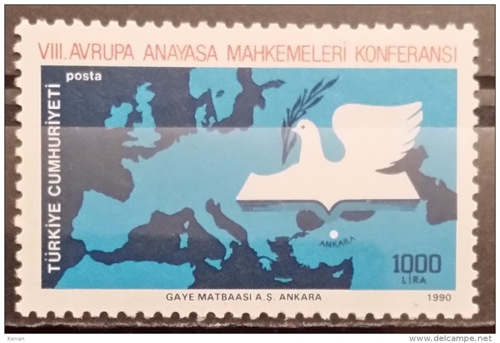 Turkey, 1990, Mi: 2888 (MNH) - Ungebraucht