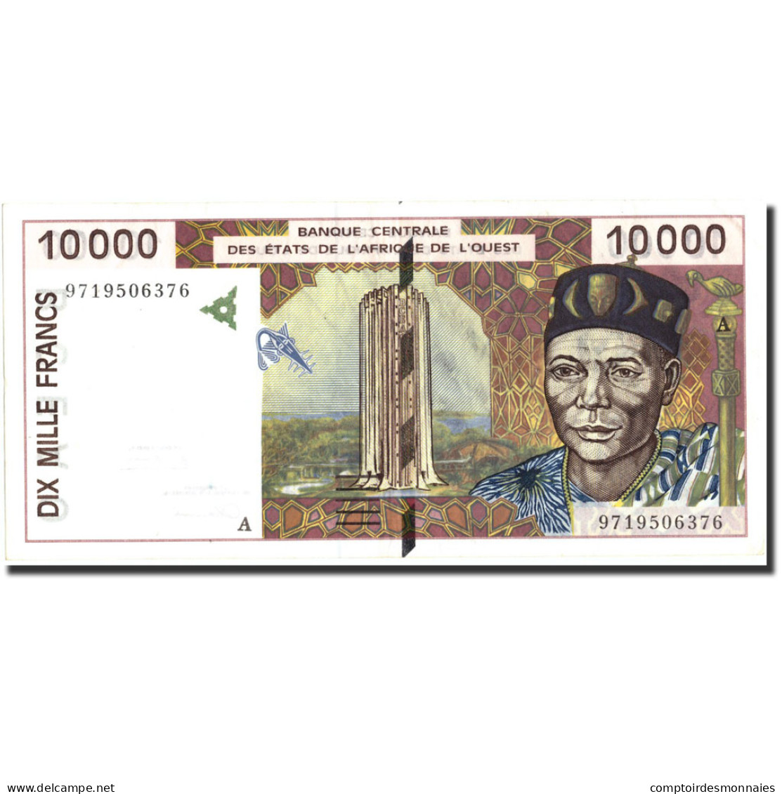 Billet, West African States, 10,000 Francs, 1997, 1997, KM:114Ae, SUP - États D'Afrique De L'Ouest