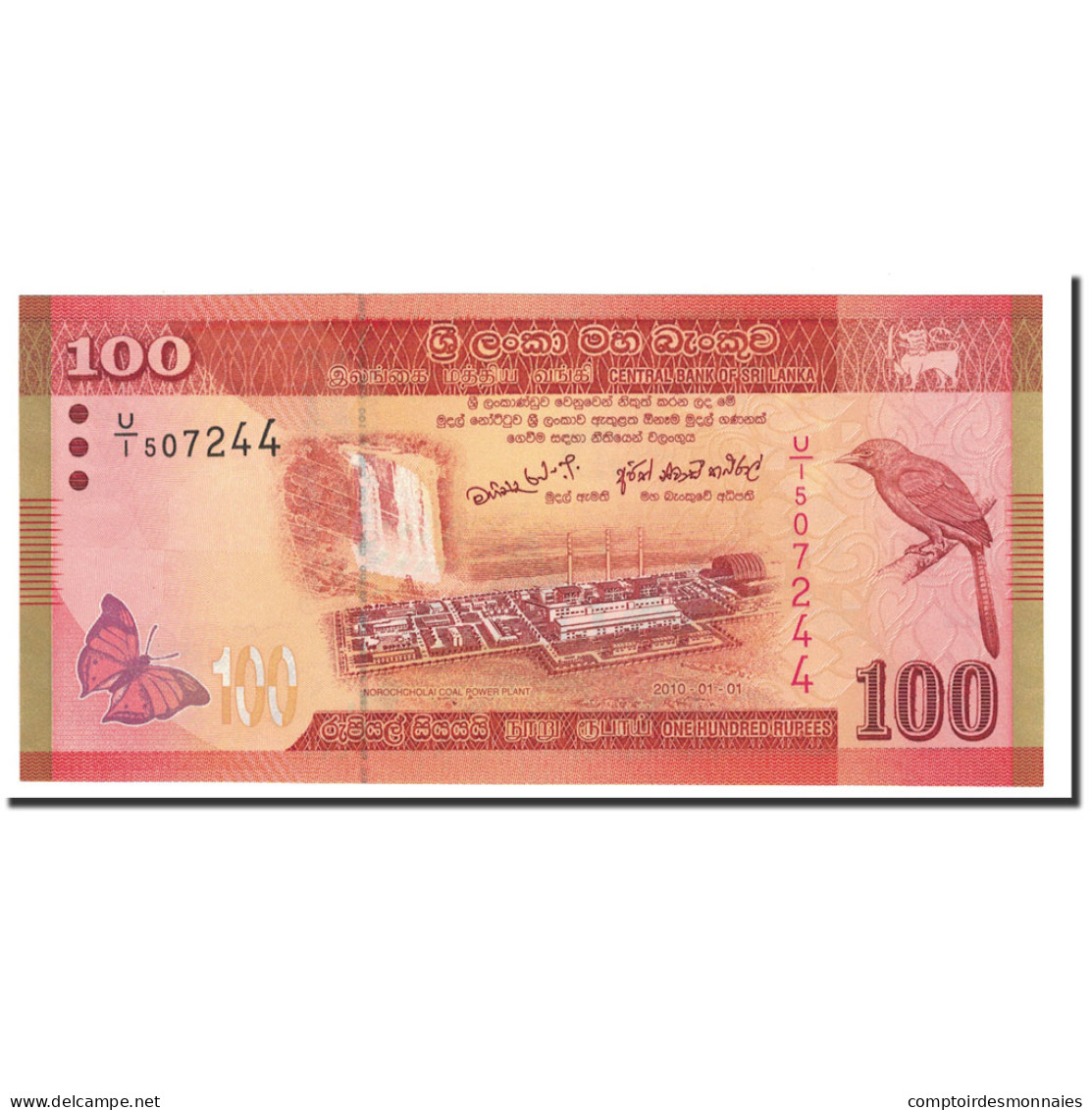 Billet, Sri Lanka, 100 Rupees, 2010, 2010-01-01, KM:125a, NEUF - Sri Lanka