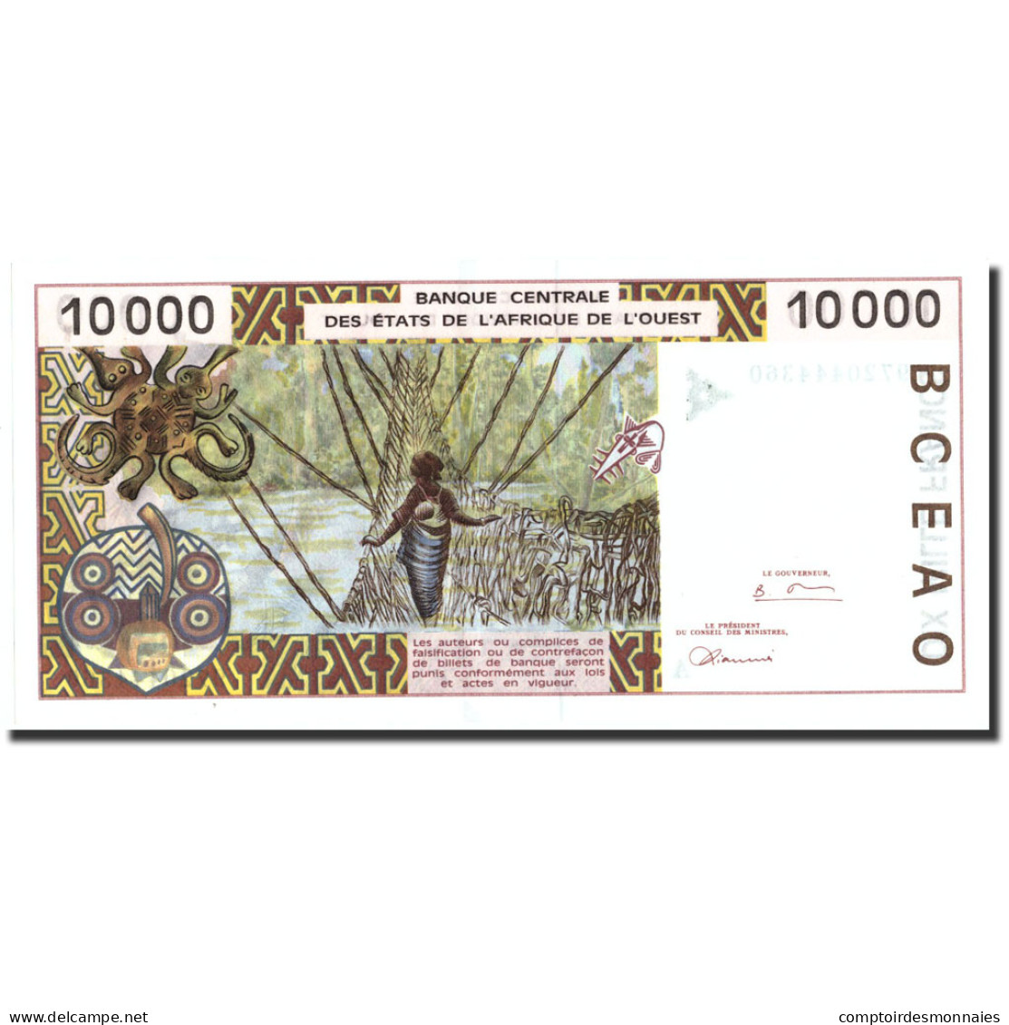 Billet, West African States, 10,000 Francs, 1997, 1997, KM:114Ae, NEUF - États D'Afrique De L'Ouest