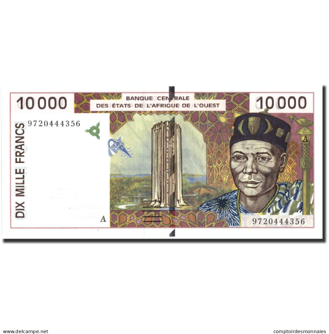 Billet, West African States, 10,000 Francs, 1997, 1997, KM:114Ae, NEUF - West African States