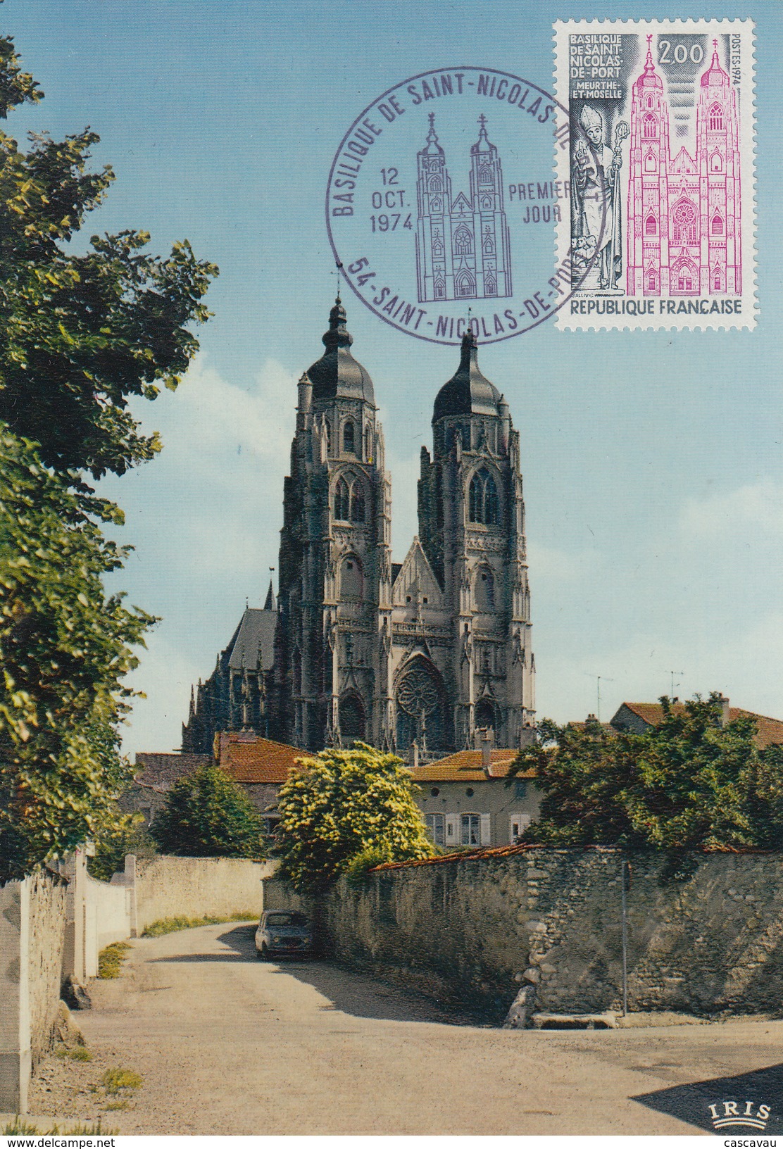 Carte Maximum 1er  Jour     FRANCE   Basilique   De   SAINT  NICOLAS  DE  PORT    1974 - 1970-1979