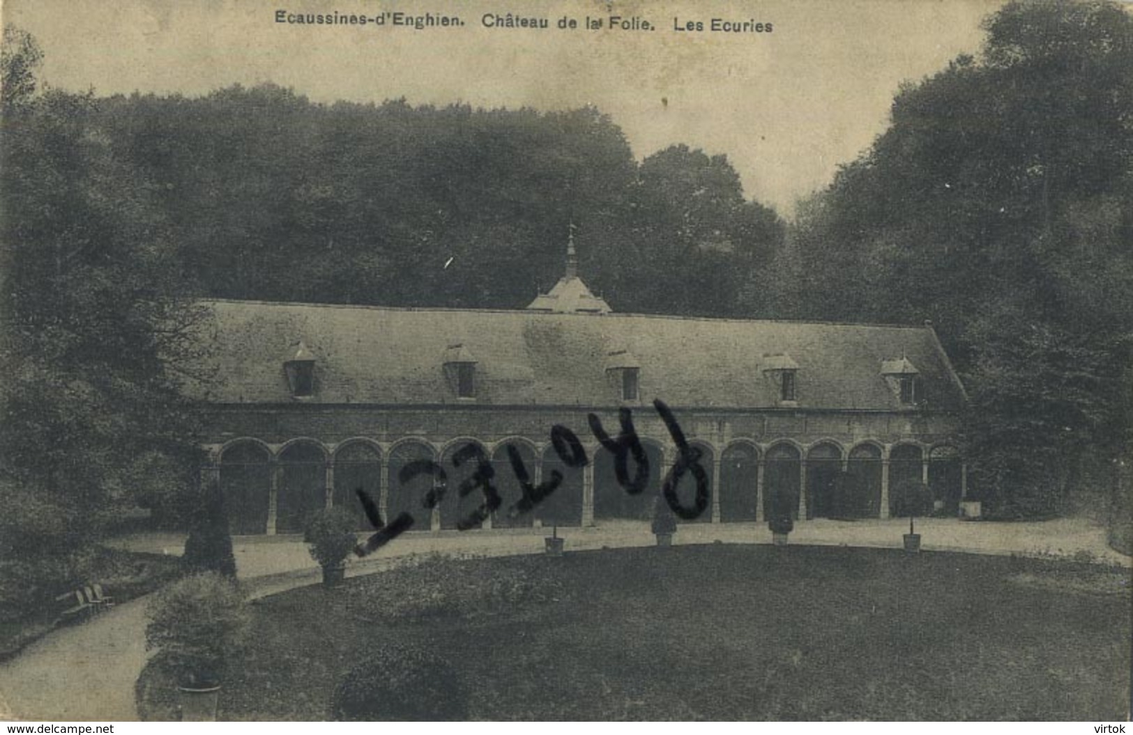 Enghien - Ecaussines : Chateau De La Folie ( Dos De La Carte Postale Traces  -  A été Emballé  ) - Enghien - Edingen
