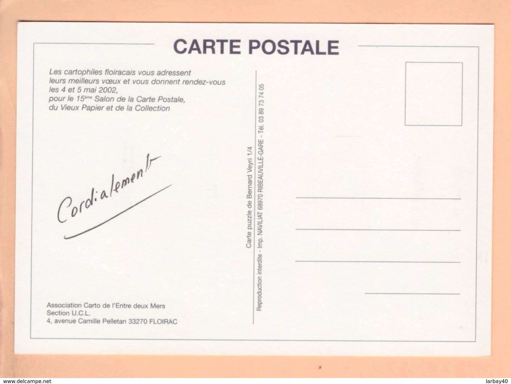Cp Carte Postale - Floirac Salon 2002 - Other & Unclassified