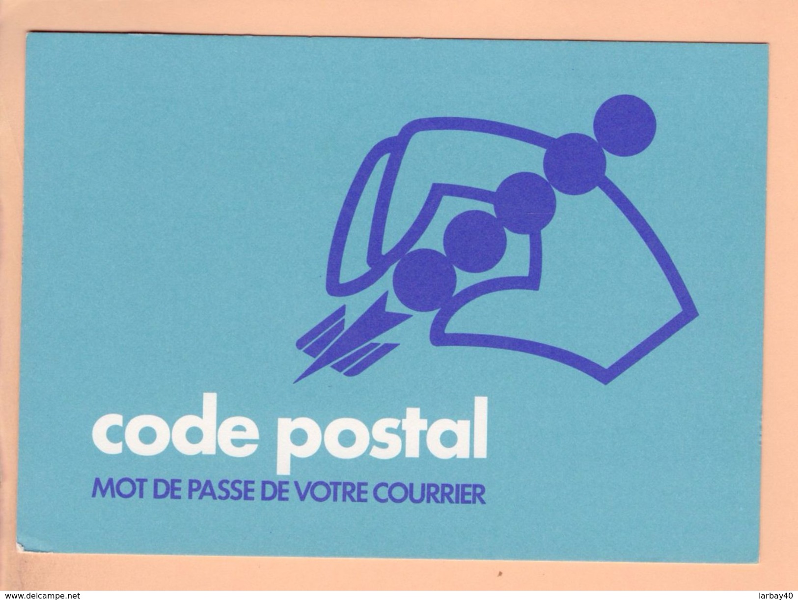 Cp Carte Postale - Pub Code Postal - Publicité