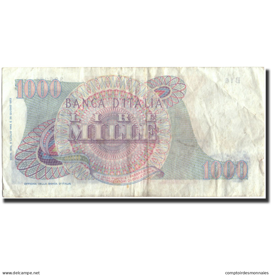 Billet, Italie, 1000 Lire, 1963, 1963-07-15, KM:96b, TB - 1000 Lire