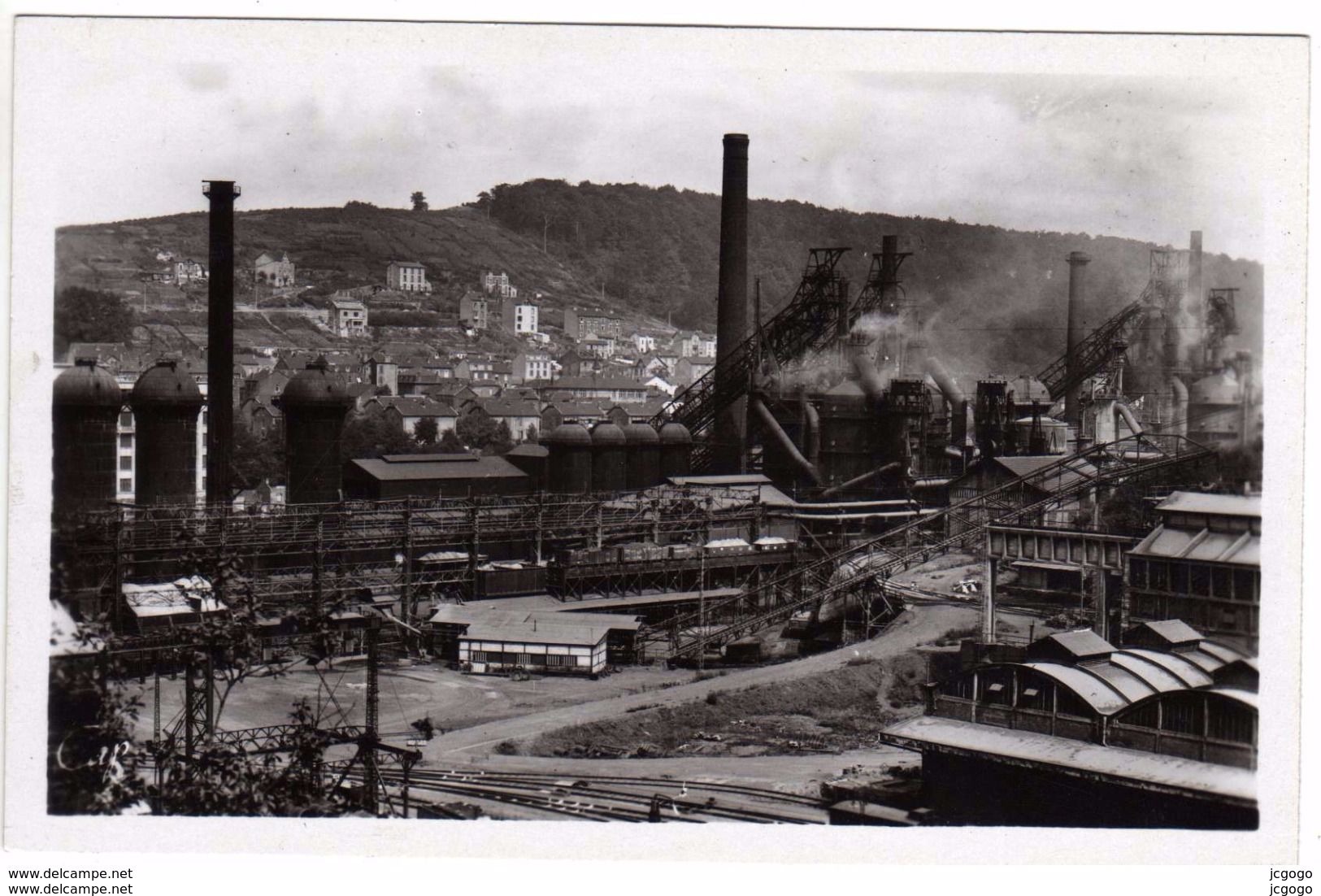 LONGWY  Usines De Senelle  Carte Photo   2 Scans   TBE - Longwy