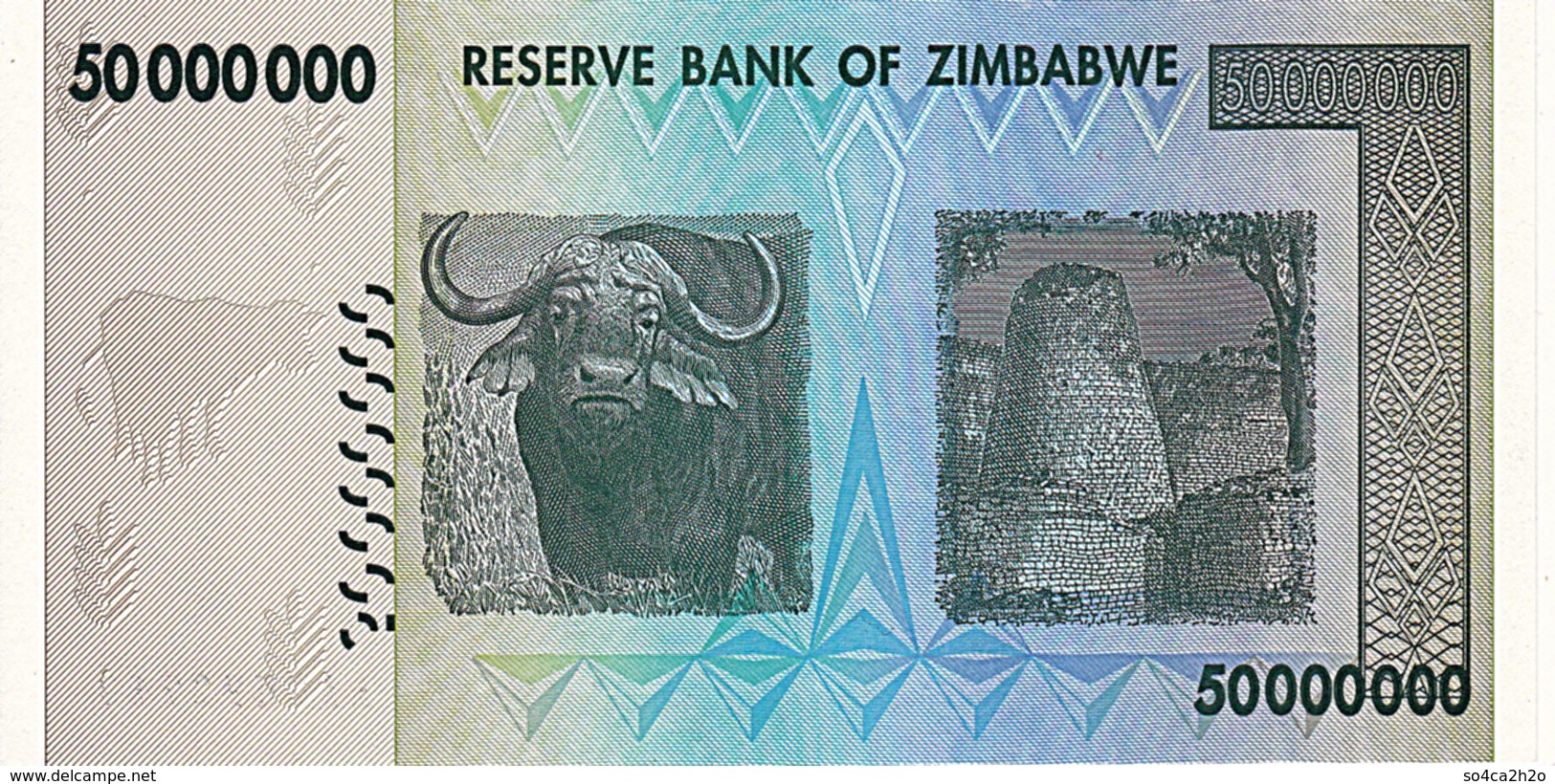 Zimbabwé P 79 50 000 000 Dollars 2008 Série  AA UNC - Zimbabwe