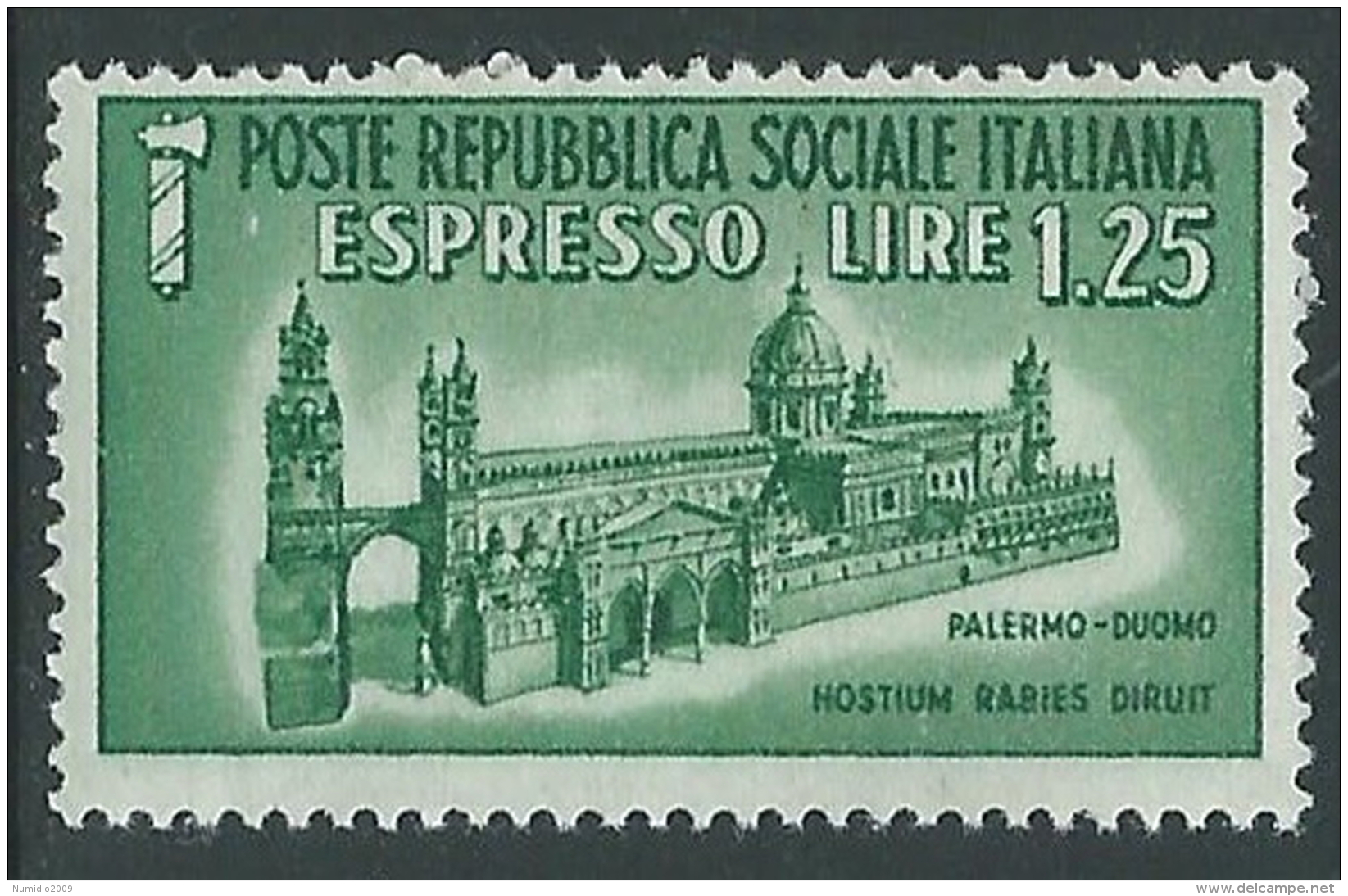 1944 RSI ESPRESSO DUOMO DI PALERMO MNH ** - B2-2 - Posta Espresso
