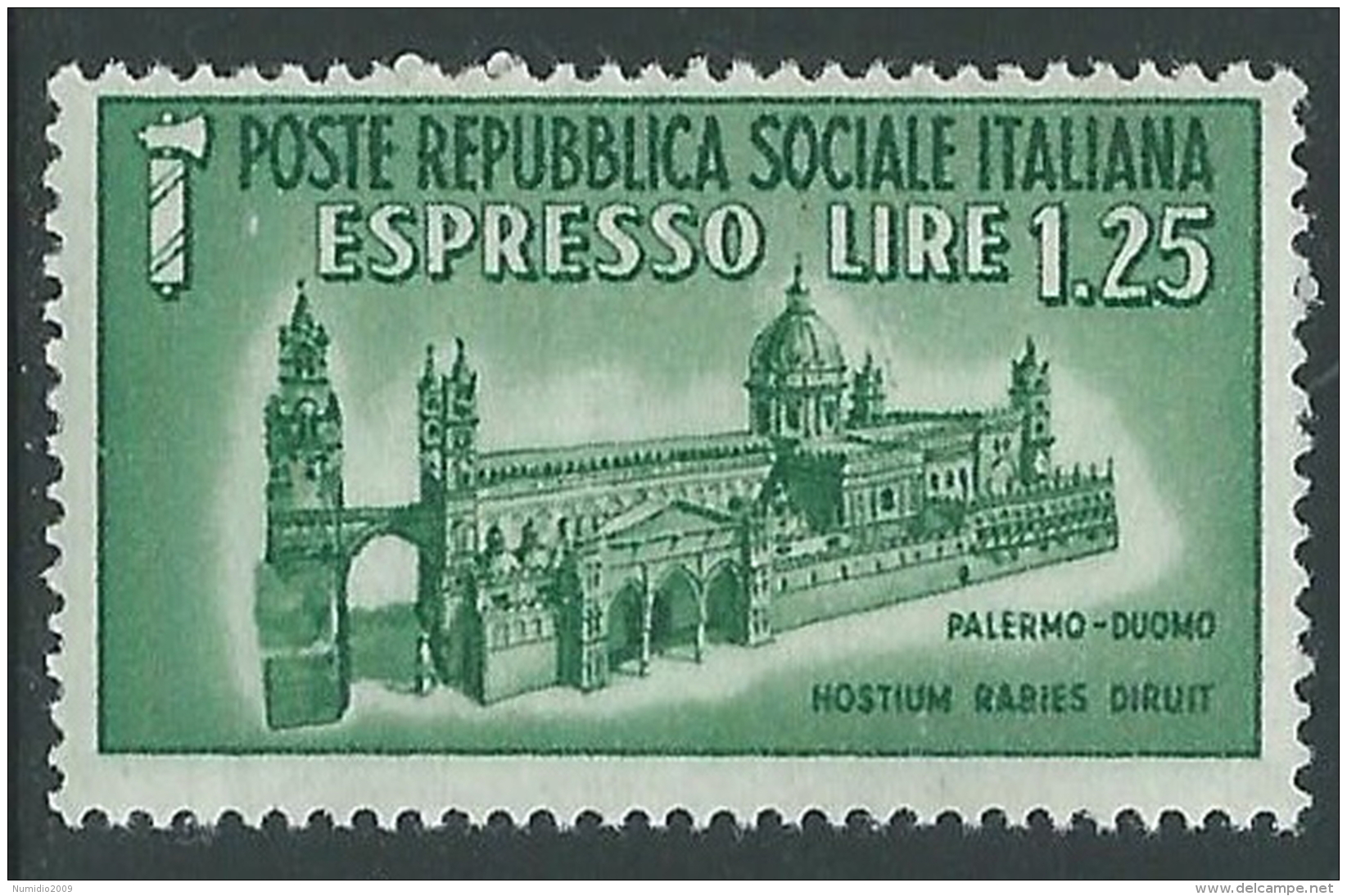 1944 RSI ESPRESSO DUOMO DI PALERMO MNH ** - B2-2 - Eilsendung (Eilpost)