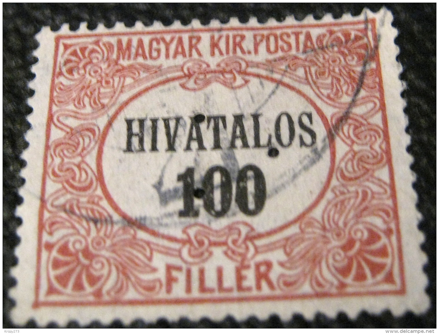 Hungary 1921 Official Stamp 100ft - Used - Officials