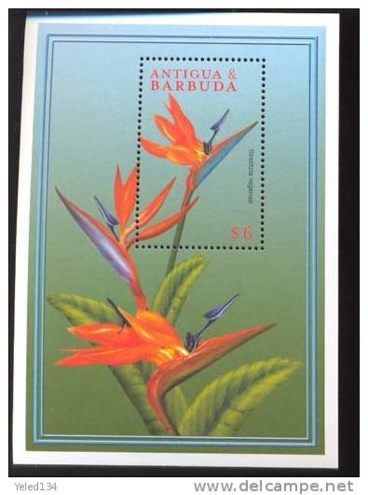 ANTIGUA & BARBUDA   2351 MINT NEVER HINGED SOUVENIR SHEET OF FLOWERS - ORCHIDS   #  033-4   ( - Autres & Non Classés