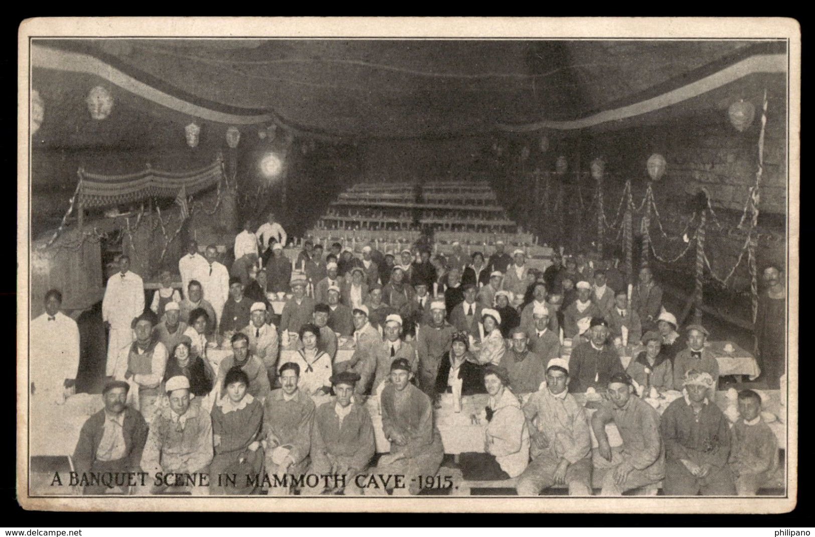 - Kentucky > Mammoth Cave Banquet Scene   1915   -ref 2675 - Mammoth Cave