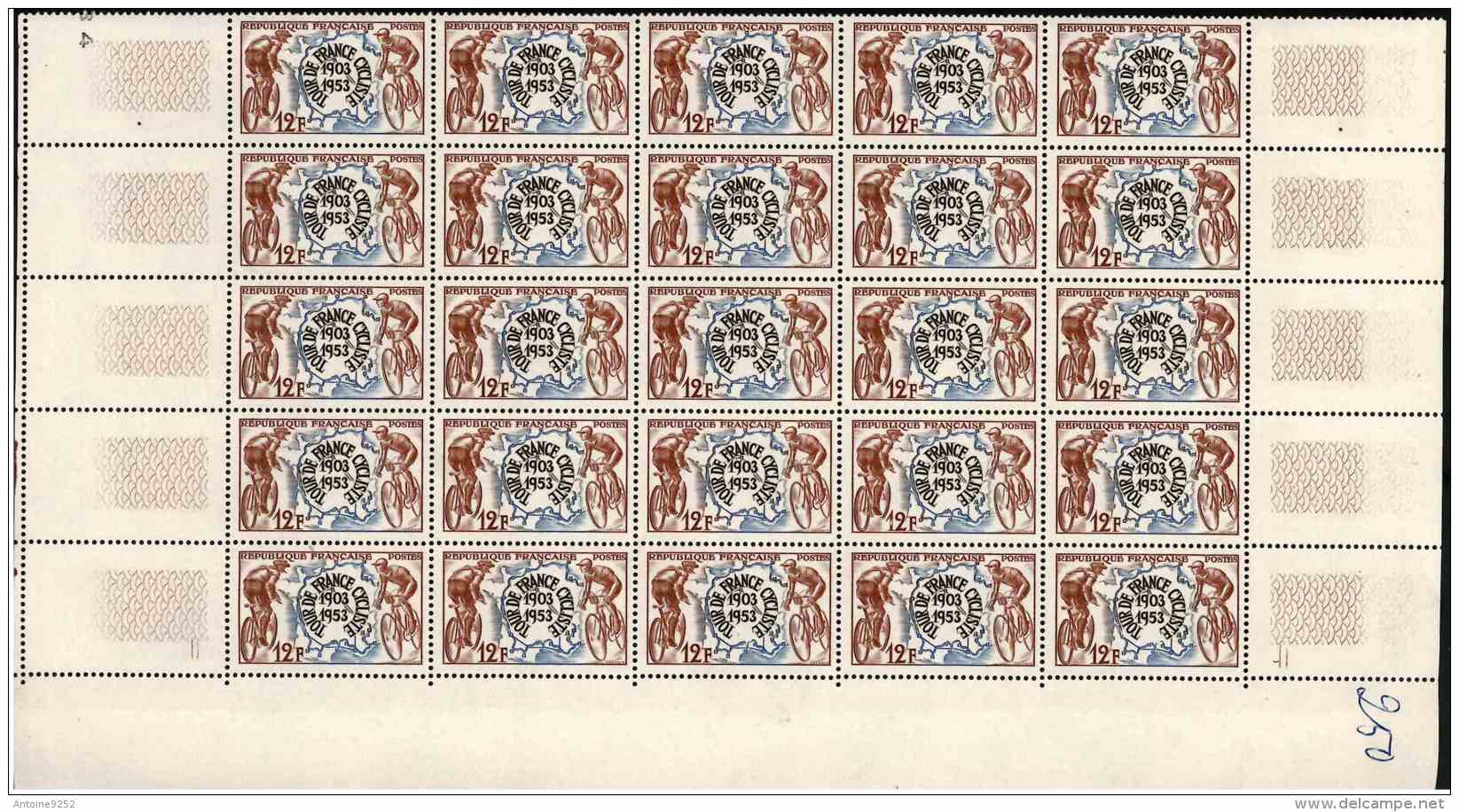 Tour De France Cycliste 1903 1953 - Unused Stamps