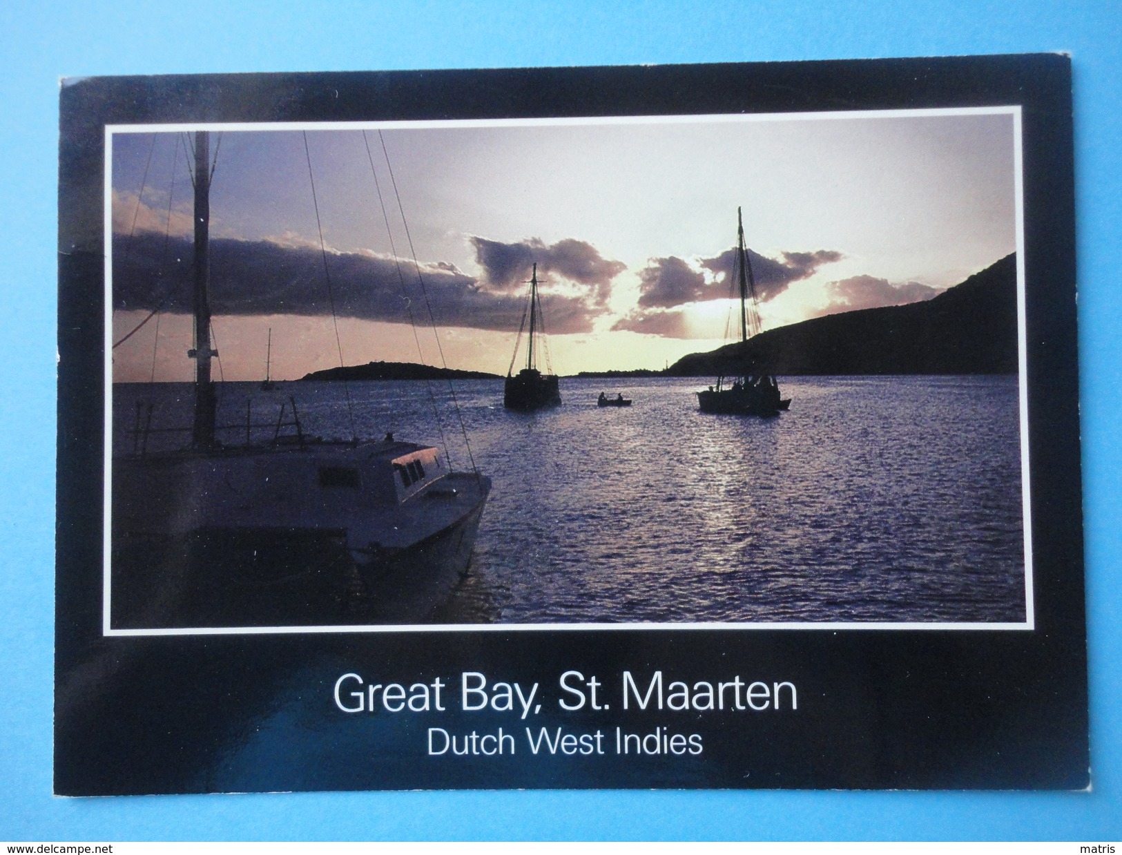 Saint Maarten - Dutch West Indies - Antille - America - Great Bay - Controluce Mare E Barche - Saint-Martin