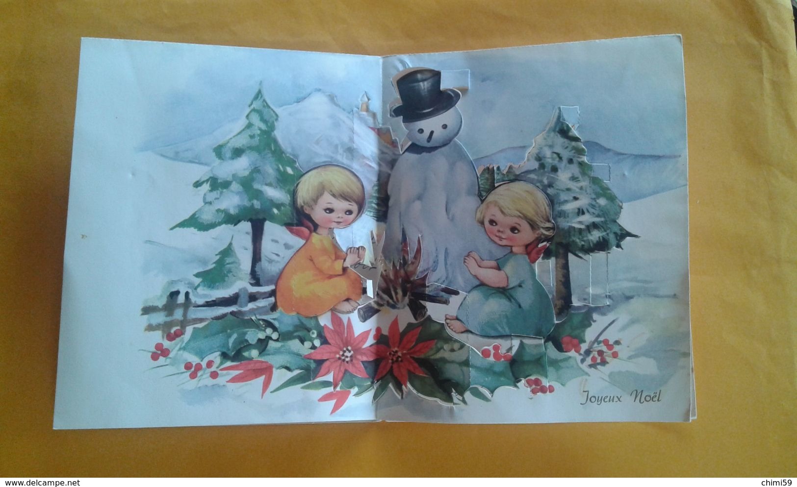 CARTE POP UP - CARTE A SYSTEME JOYEUX NOEL - Cartoline Con Meccanismi