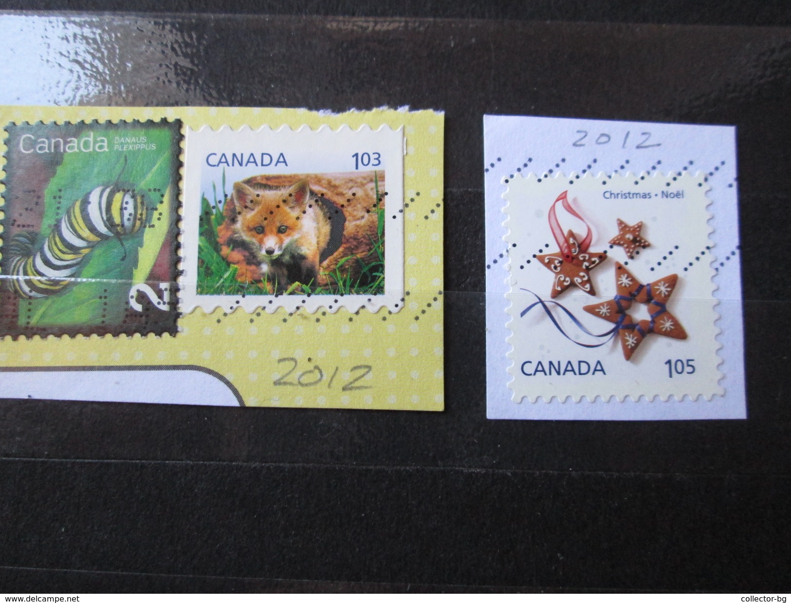 RARE CANADA 2+1.05+1.03 CENTS DANAUS+FOX+ CHRITMAS NOEL 2012 TRAVEL  STAMP TIMBRE - Airmail: Special Delivery