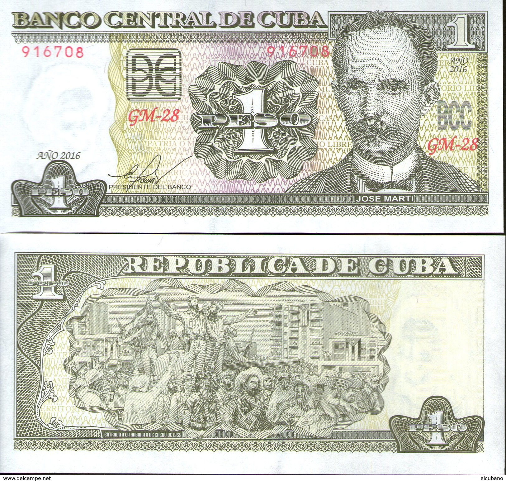 Banconota Pesos Cuba Kuba Moneda Nacional - Cuba