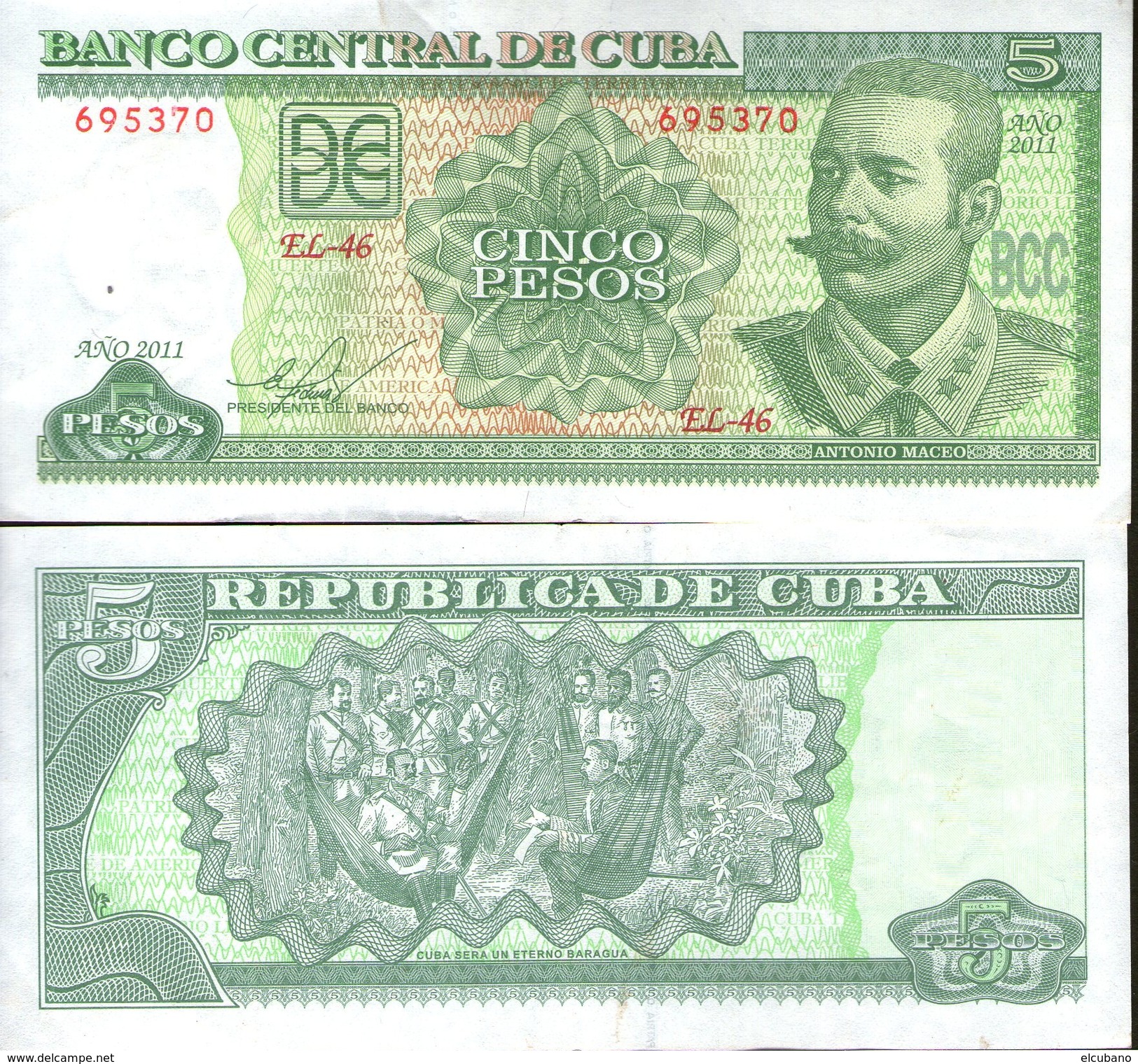 Banconota Pesos Cuba Kuba Moneda Nacional - Cuba