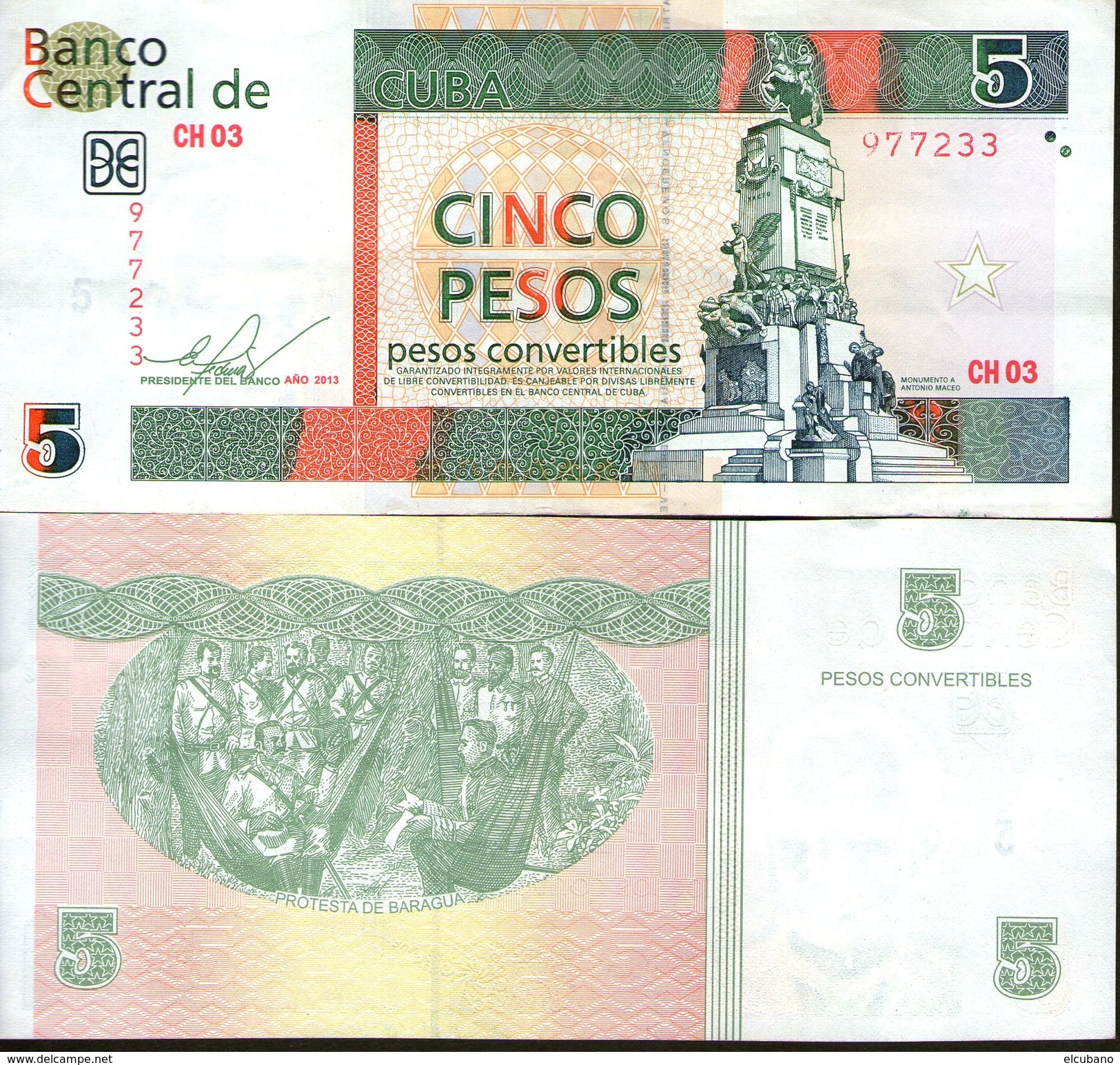 Banconota Pesos  Convertibles Cuba Kuba CUC - Cuba