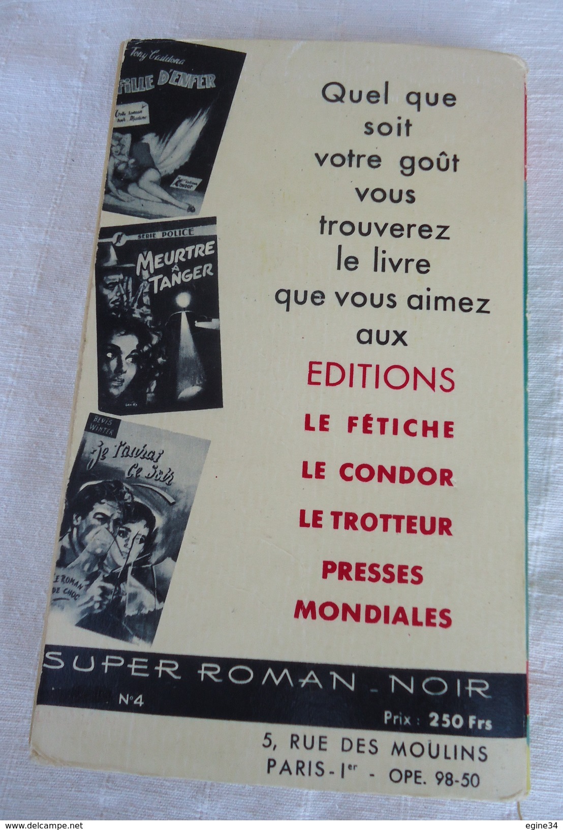 Edition Le Trotteur Série Magnun No 4 - Johnny Guffens - De Quoi S'Occuper Les Mains - 1954 - Trotteur