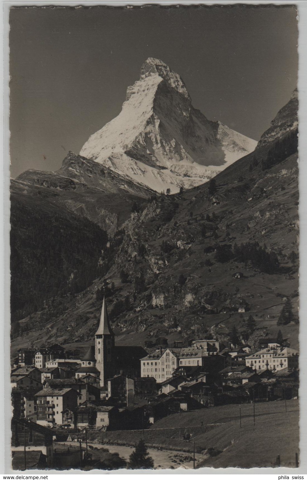 Zermatt Mit Matterhorn - Photo: E Gyger No. 6073 - Zermatt