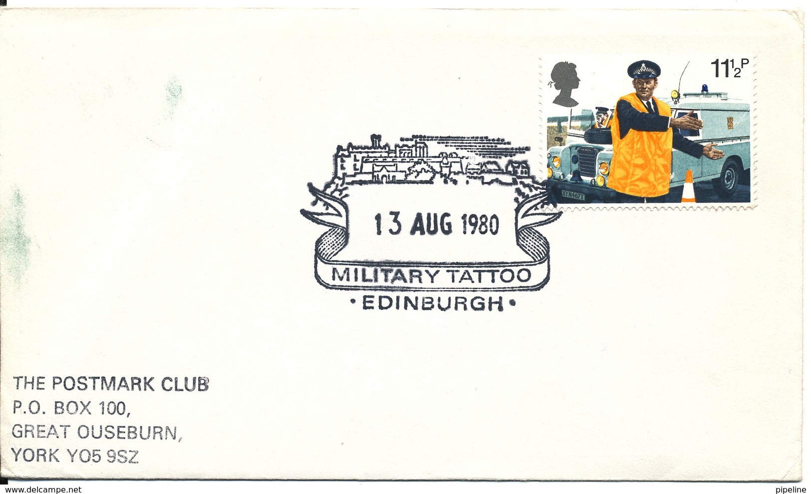 Great Britain Cover With Special Postmark MILITARY TATTOO Edinburgh 13-8-1980 - Covers & Documents