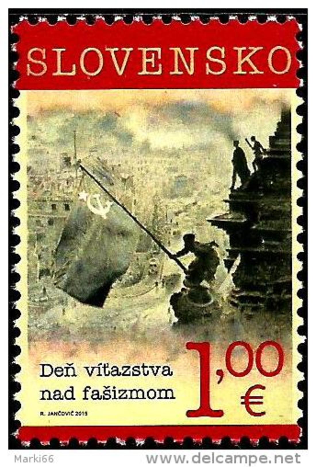 Slovakia - 2015 - Victory Over Fascism Day - Mint Stamp - Ungebraucht