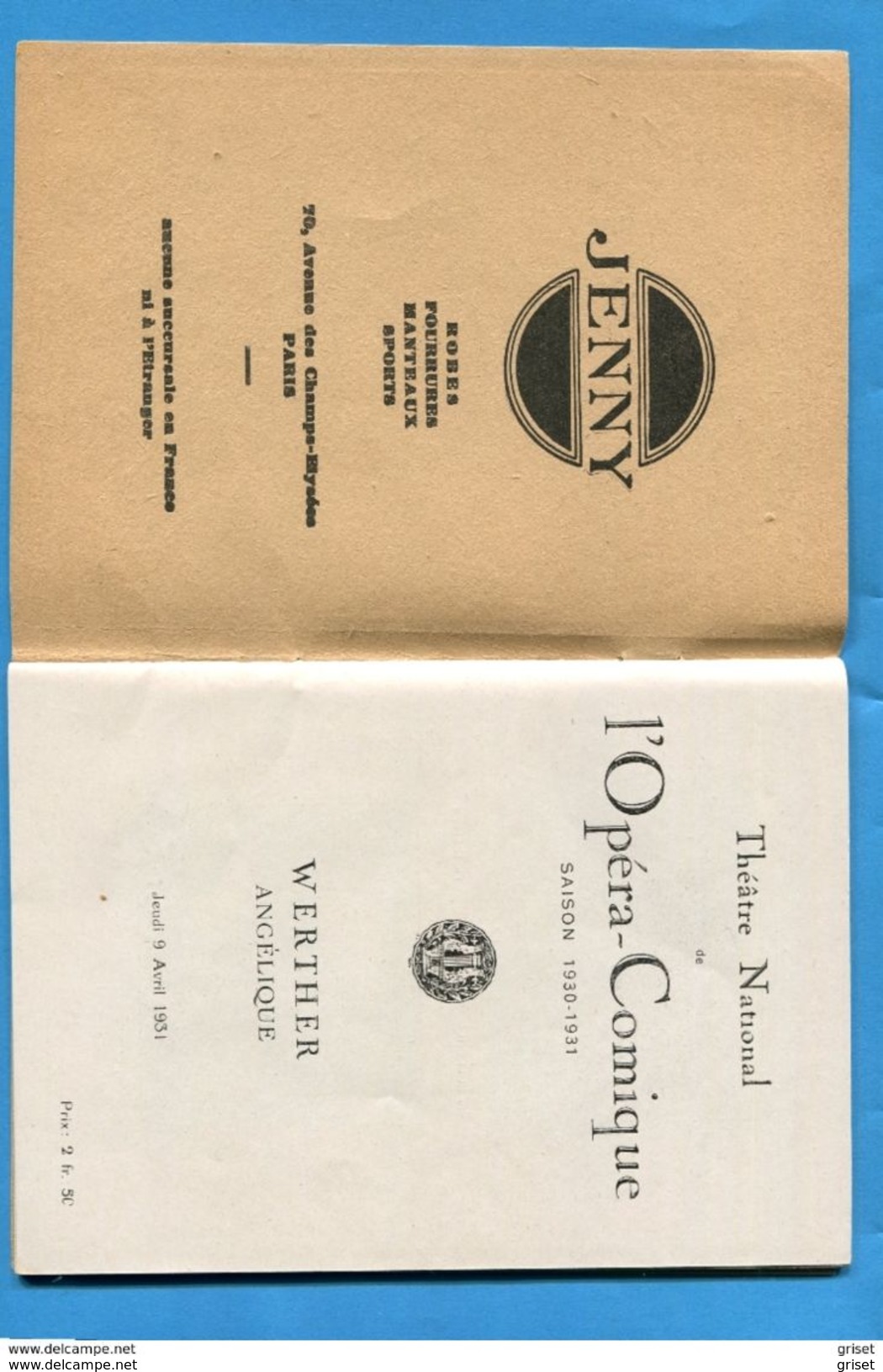 Livret "OPERA COMIQUE" Saison 1931-36 Pages Textes ,photos D'artistes Et Auteurs -publciités Diverses- - Programmes