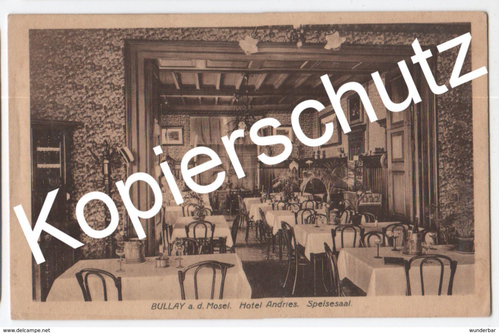 Bullay A. D. Mosel - Hotel Andries - Speisesaal  (z5373) - Alf-Bullay