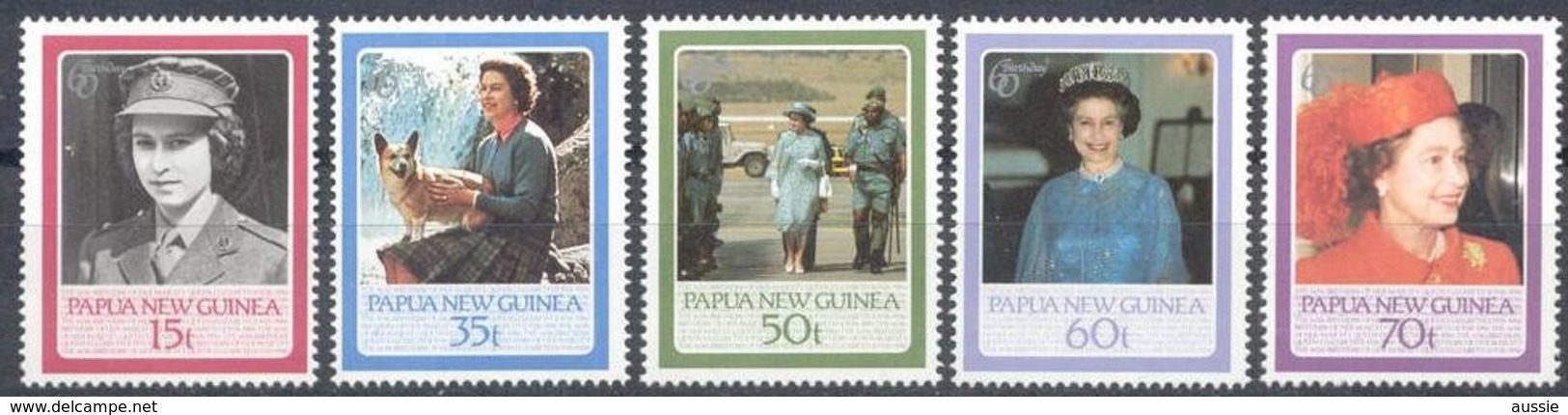 Papouasie Papua New Guinea 1986 Yvert 515-519 *** MNH Cote 7 Euro - Papouasie-Nouvelle-Guinée