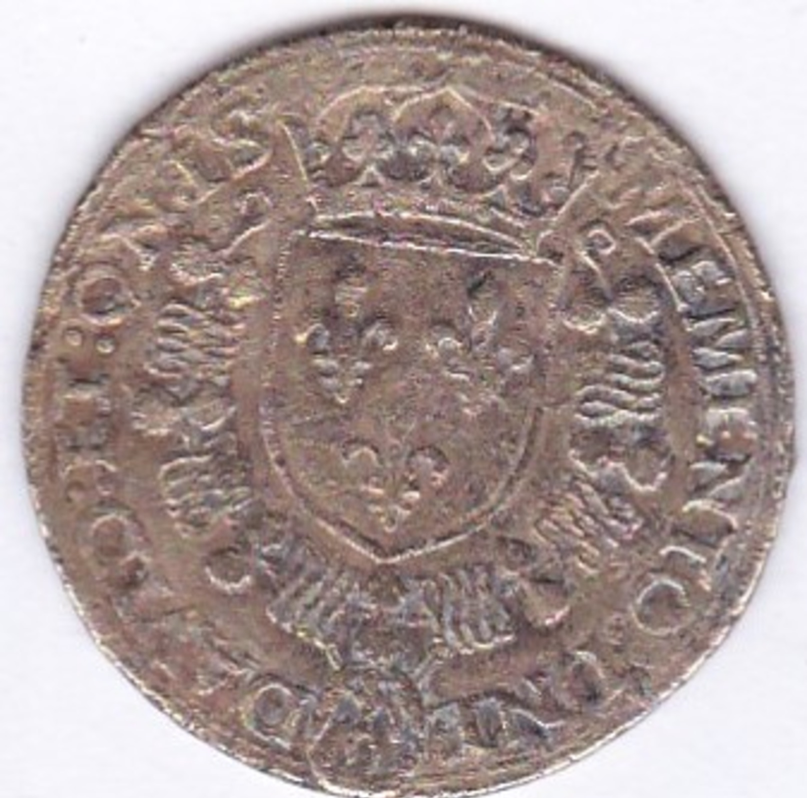 JETON  DOUZAIN  HENRI  II  155?  .   (  2  SCANS  R°V°)  ) . - 1547-1559 Enrico II