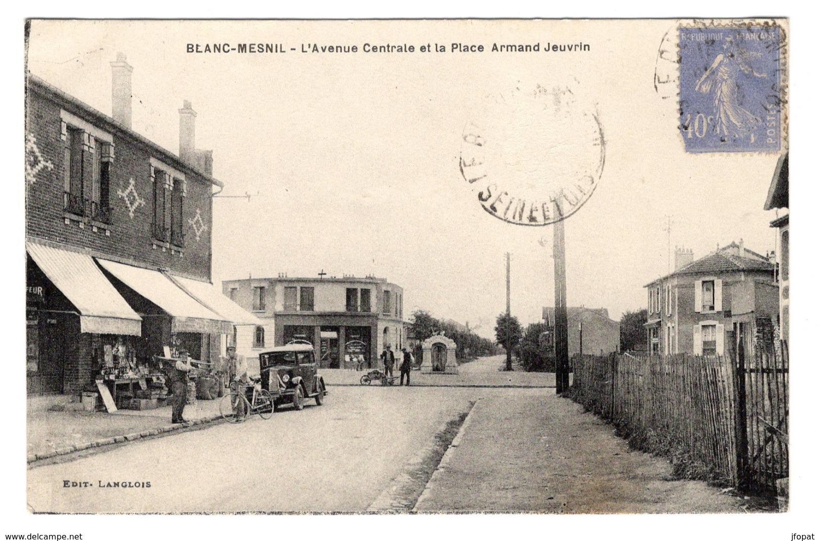 93 SEINE SAINT DENIS - BLANC MESNIL L'avenue Centrale Et La Place Armand Jeuvrin (voir Descriptif) - Le Blanc-Mesnil