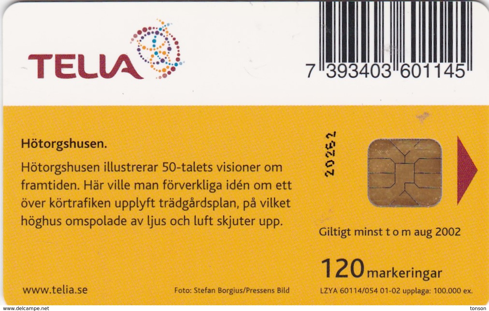 Sweden, 120.054, Hötorgshusen, 2 Scans. - Sweden