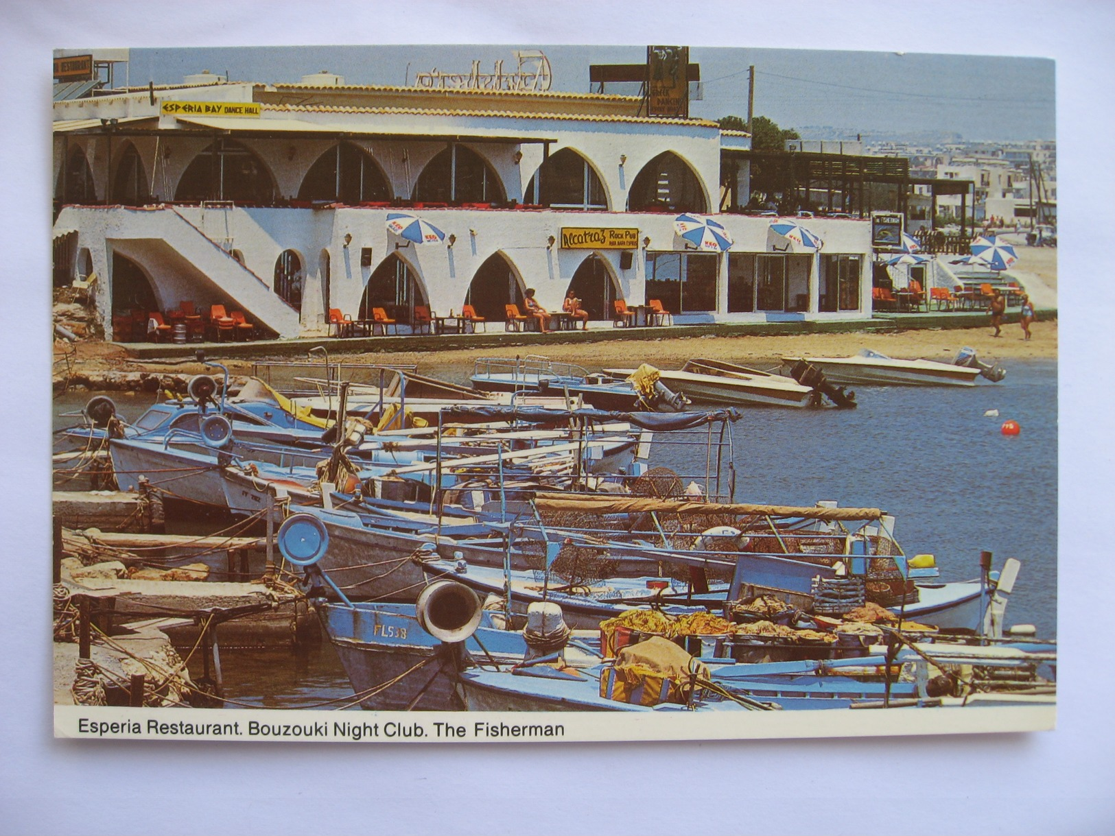 Cyprus Chypre  Esperia Restaurant Fisherman Pub Angelos Night Club  1970 S - Chypre