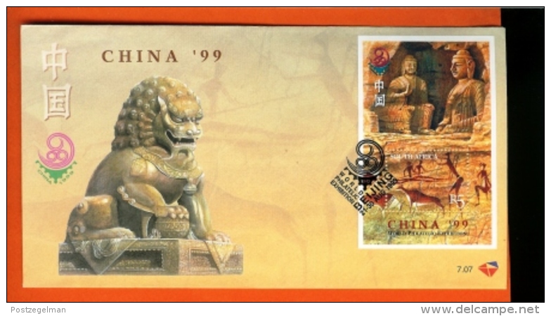 RSA, 1999, Mint F.D.C., MI 7-07, Block Exhibition China 99 - Covers & Documents